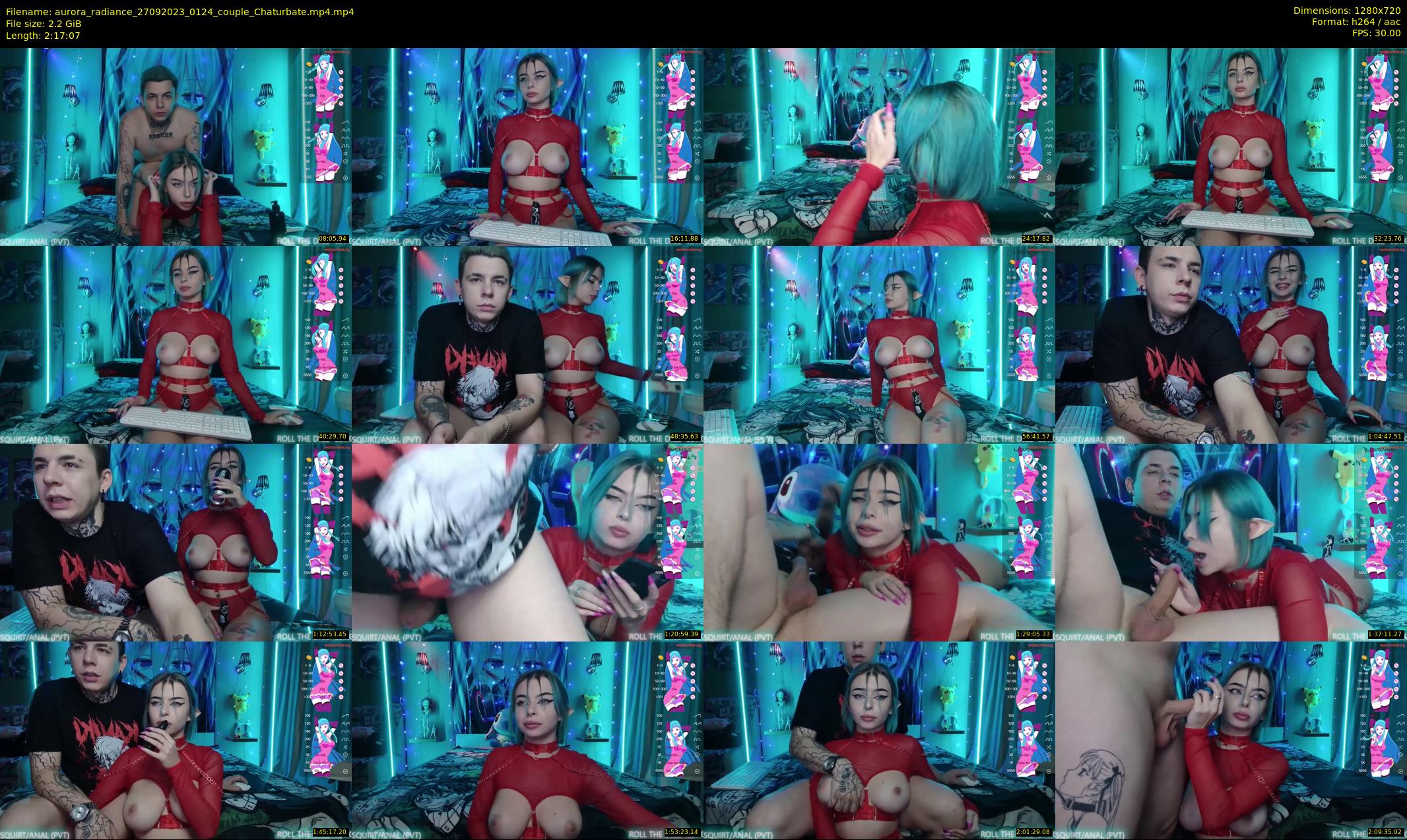 aurora_radiance — 138 minute Chaturbate couple cam show recording, 720p, Sep 27, 2023