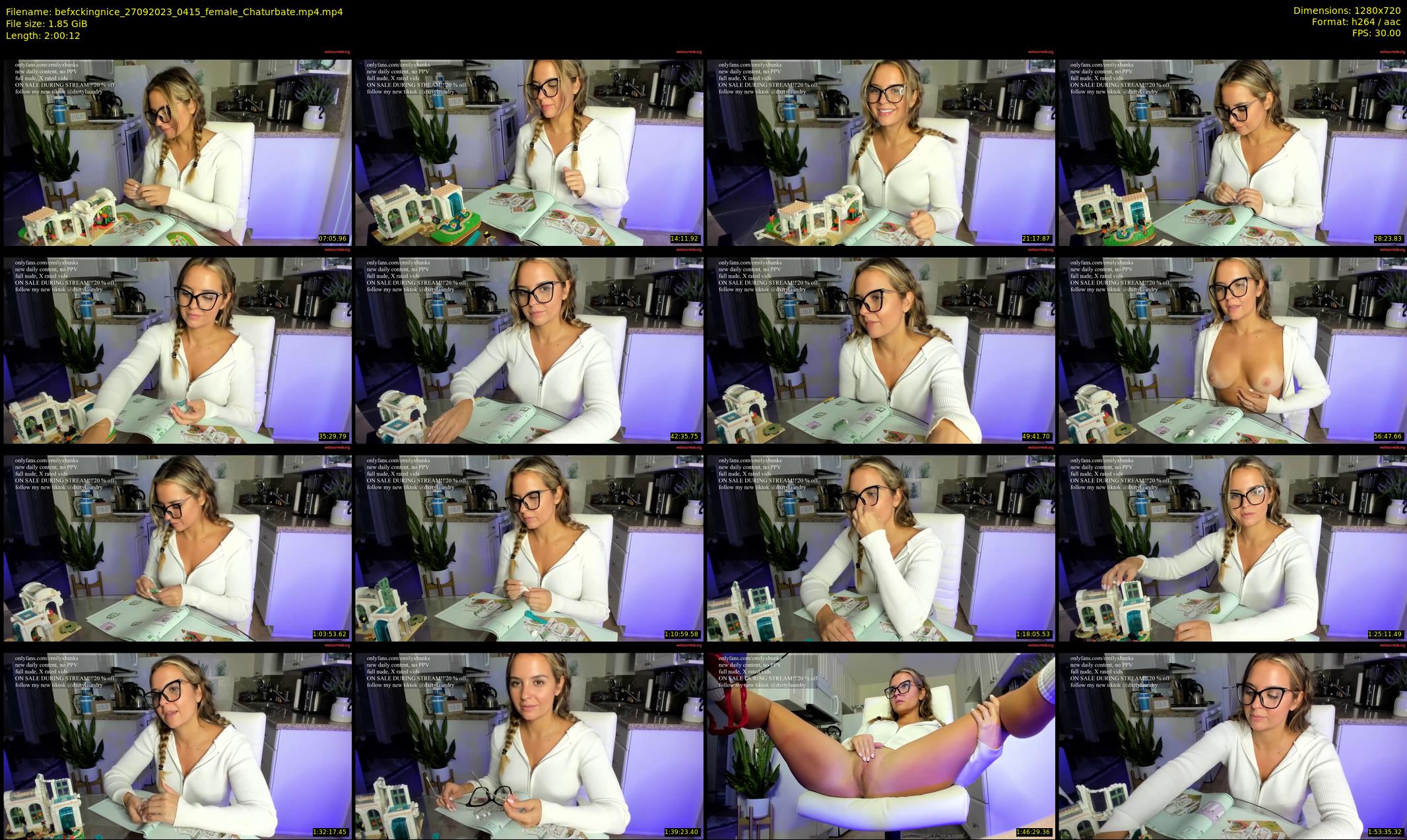 befxckingnice — 121 minute Chaturbate female cam show recording, 720p, Sep 27, 2023