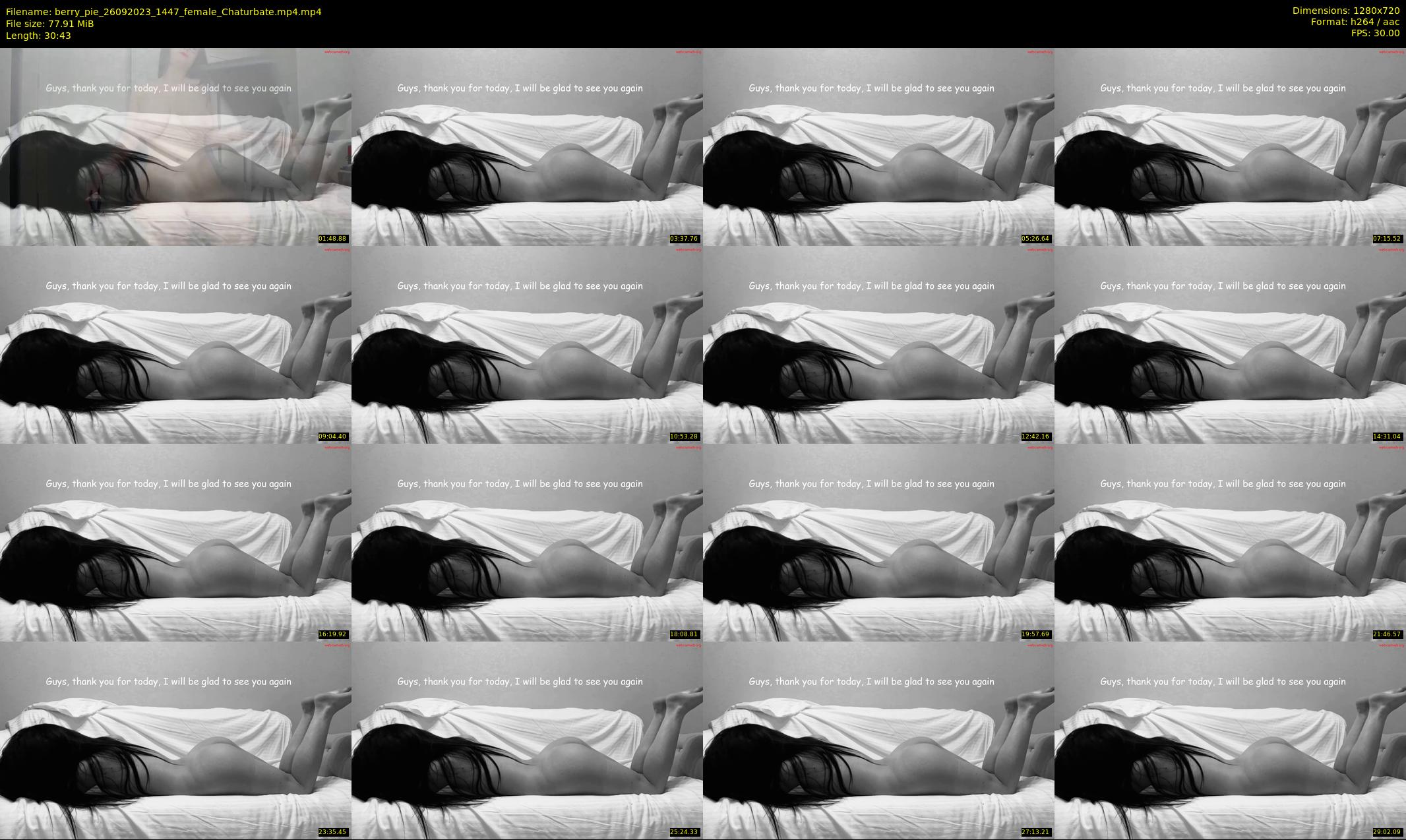 berry_pie — 31 minute Chaturbate female cam show recording, 720p, Sep 26, 2023