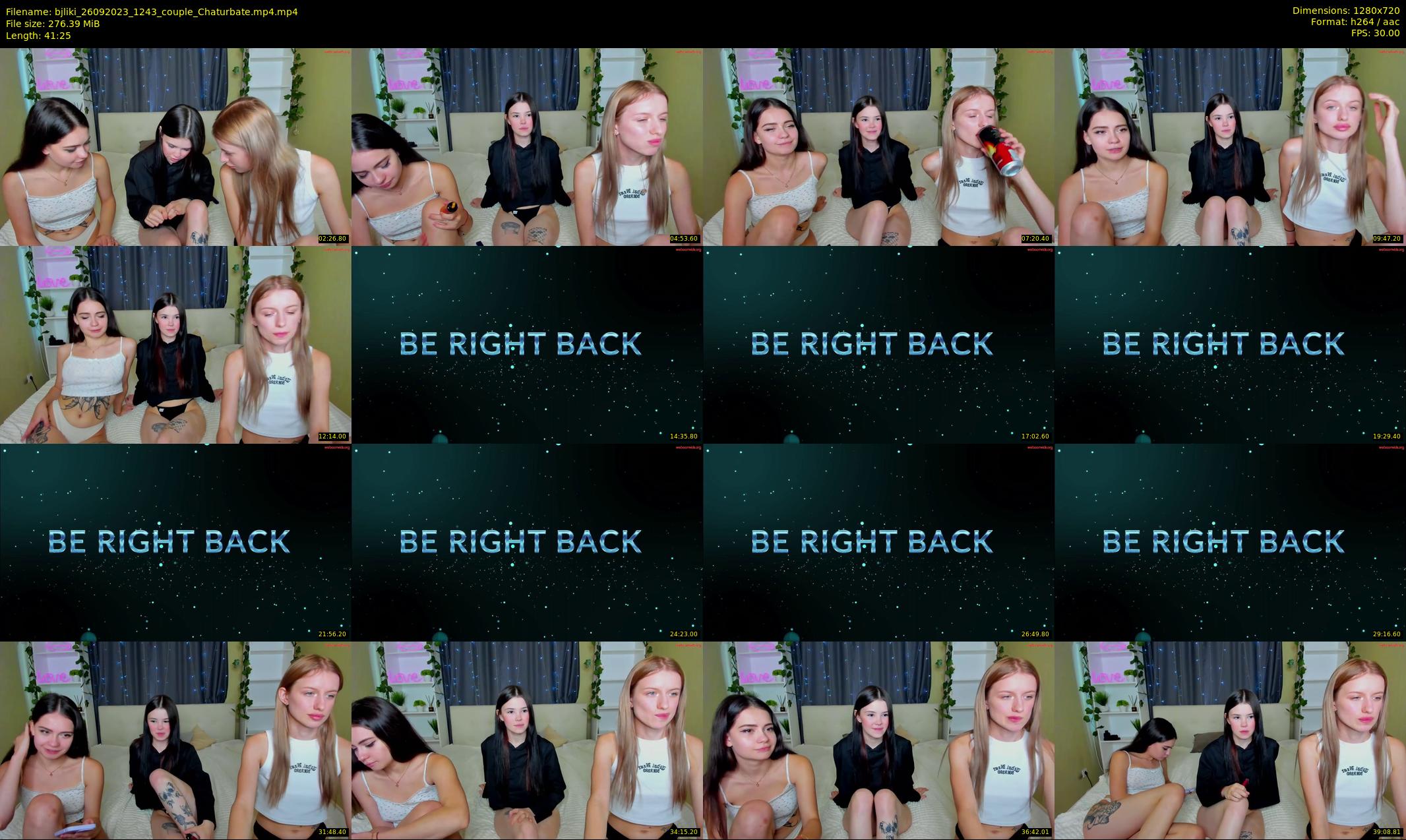 bjliki — 42 minute Chaturbate couple cam show recording, 720p, Sep 26, 2023