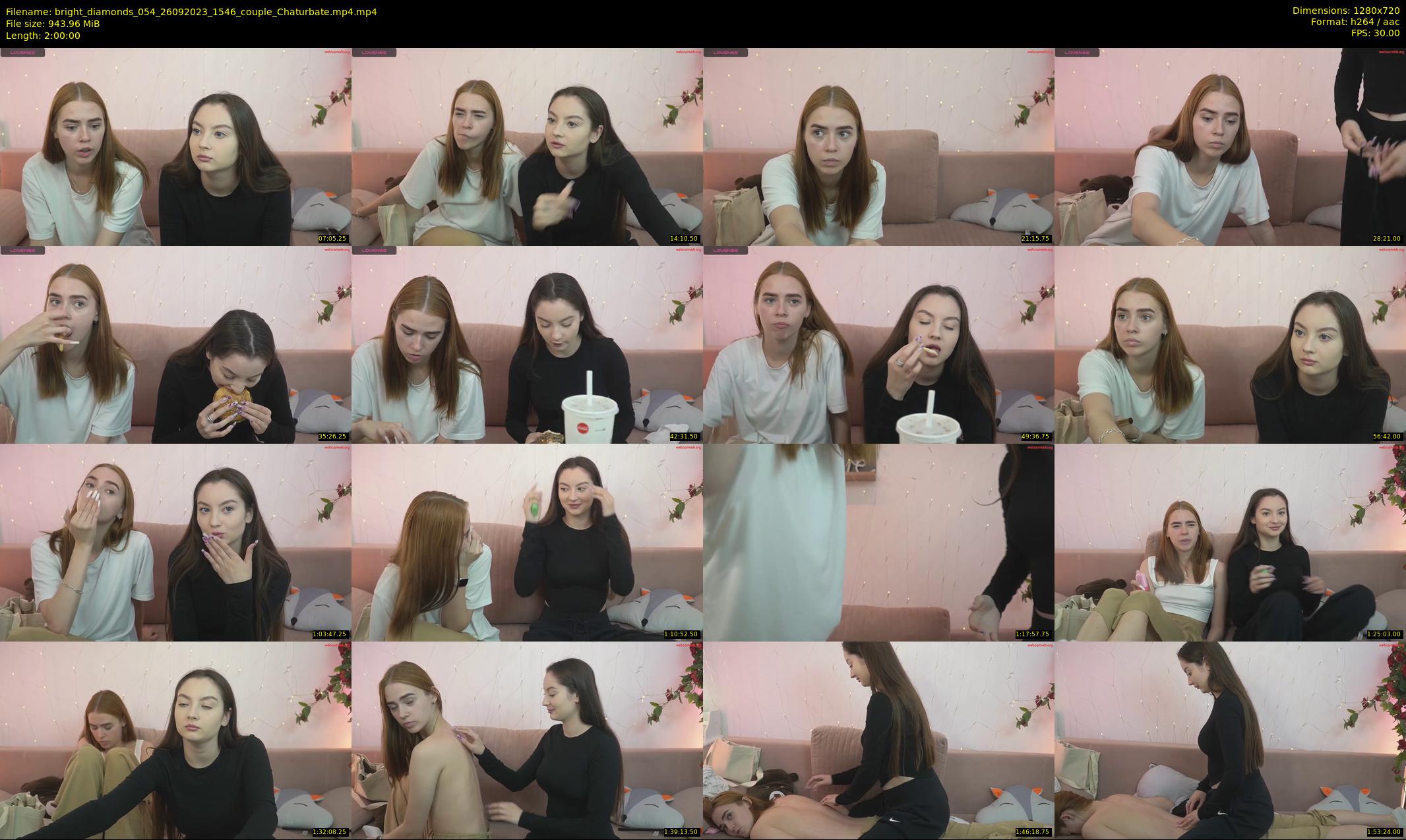 bright_diamonds_054 — 120 minute Chaturbate couple cam show recording, 720p, Sep 26, 2023