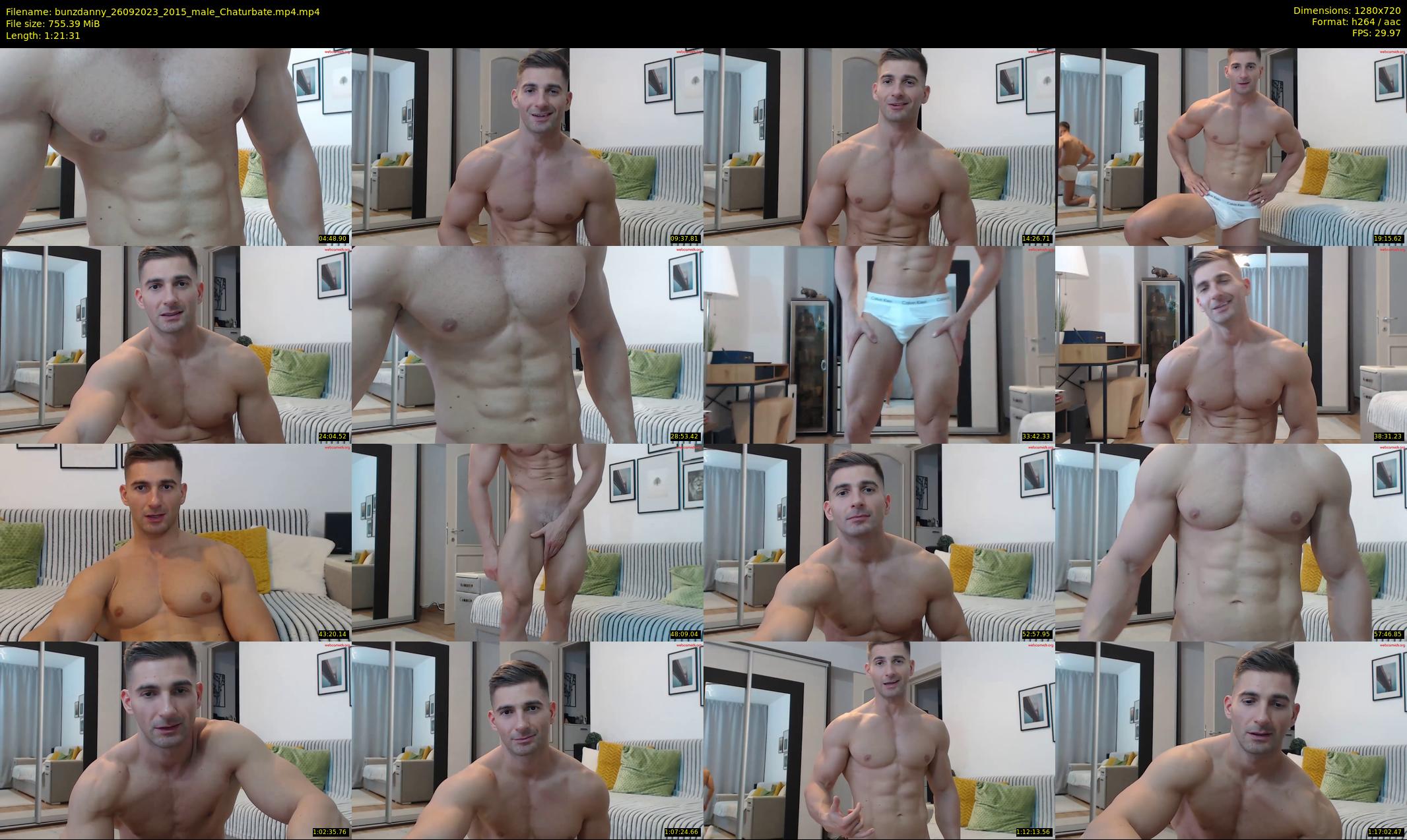 bunzdanny — 82 minute Chaturbate male cam show recording, 720p, Sep 26, 2023
