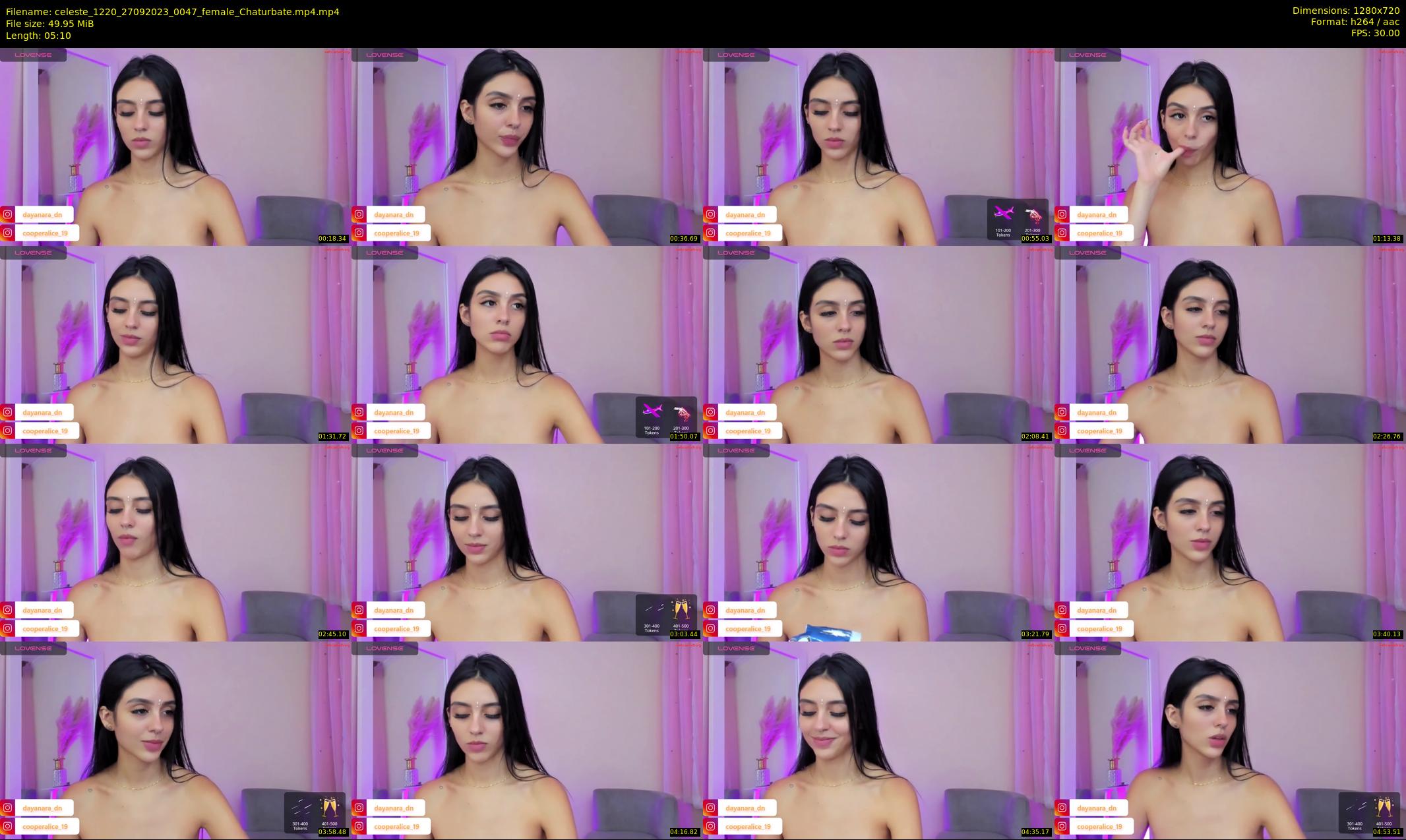 celeste_1220 — 6 minute Chaturbate female cam show recording, 720p, Sep 27, 2023