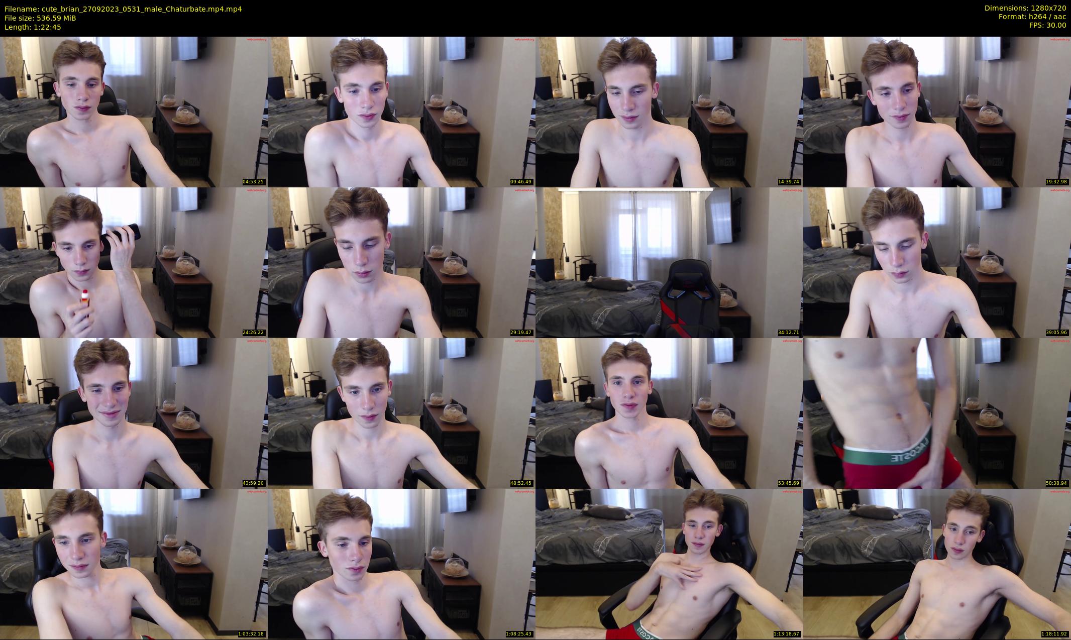cute_brian — 83 minute Chaturbate male cam show recording, 720p, Sep 27, 2023