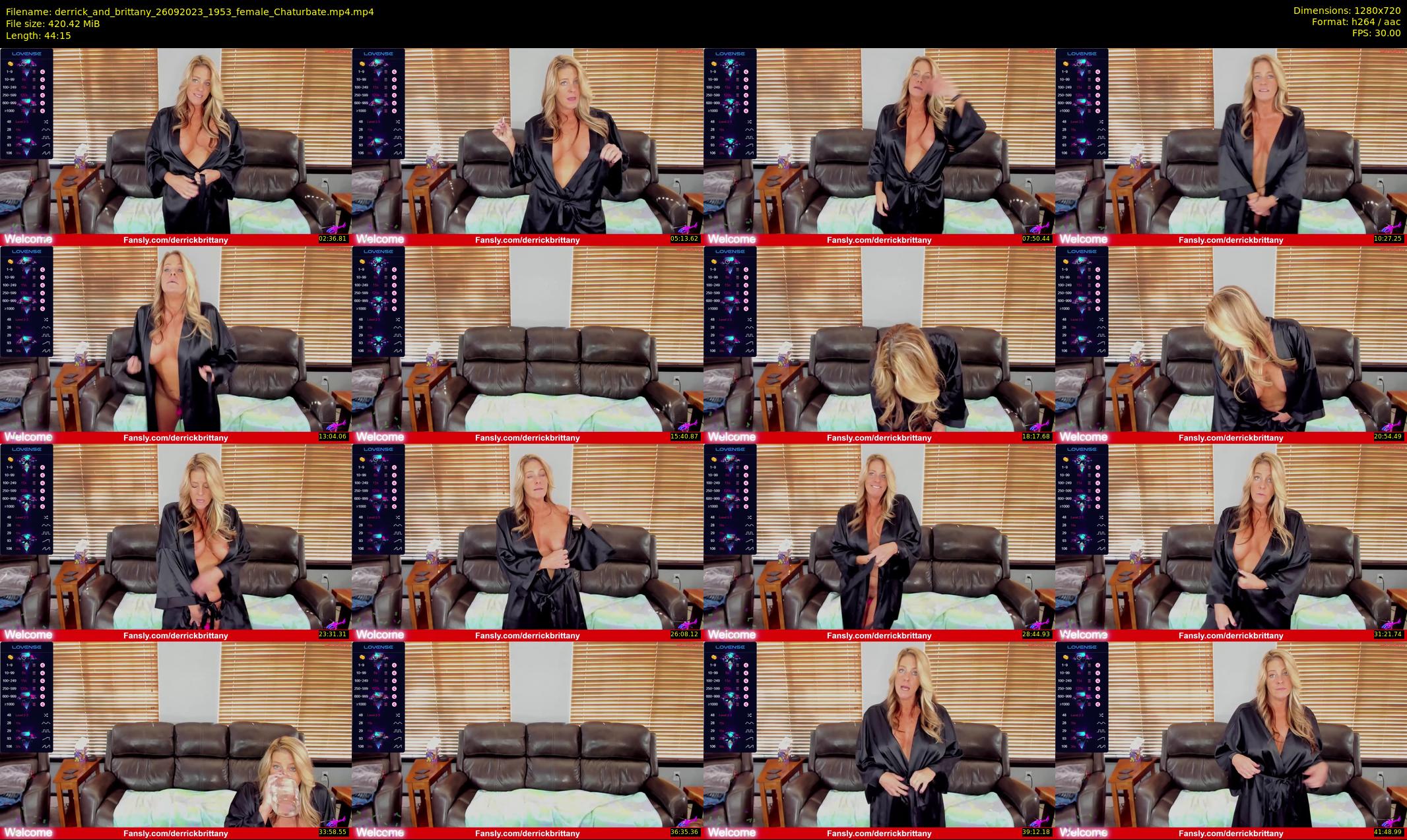 derrick_and_brittany — 45 minute Chaturbate couple cam show recording, 720p, Sep 26, 2023