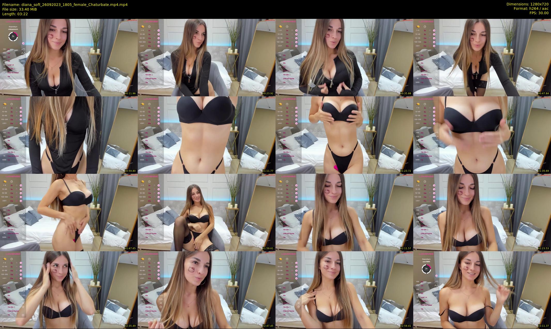 diana_soft — 4 minute Chaturbate female cam show recording, 720p, Sep 26, 2023