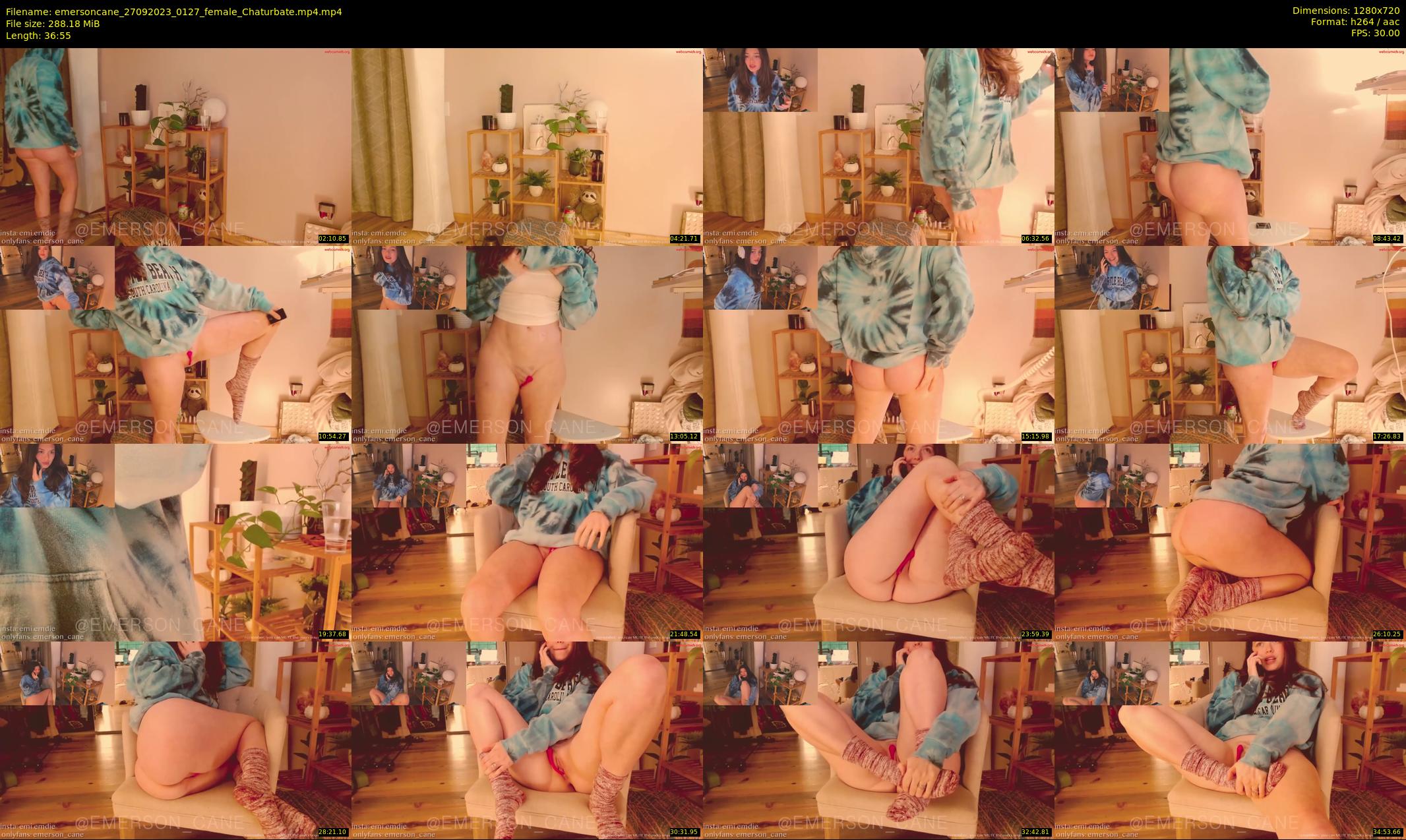 emersoncane — 37 minute Chaturbate female cam show recording, 720p, Sep 27, 2023