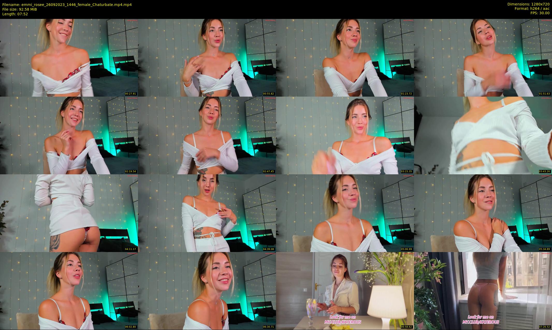 emmi_rosee — 8 minute Chaturbate female cam show recording, 720p, Sep 26, 2023
