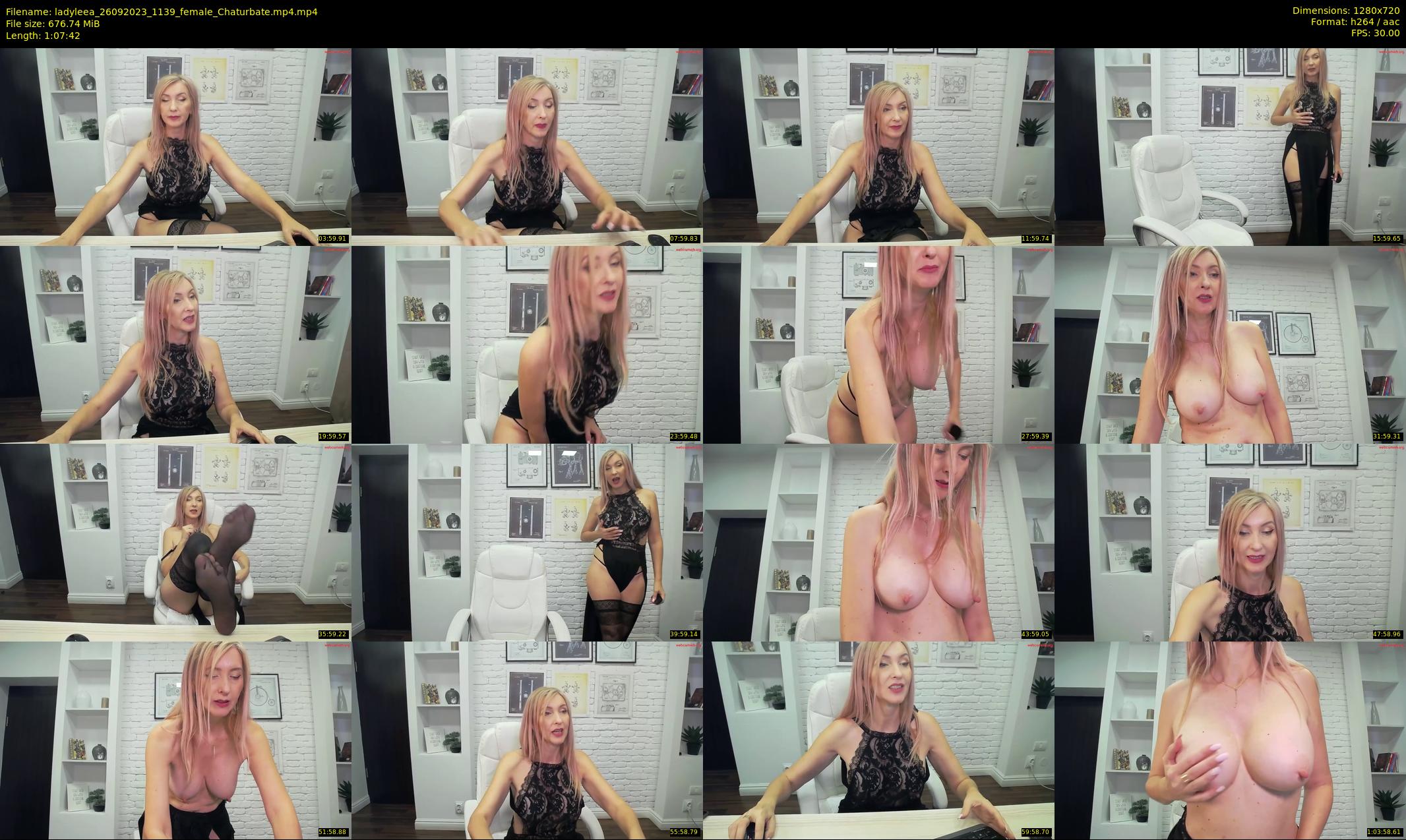 ladyleea — 68 minute Chaturbate female cam show recording, 720p, Sep 26, 2023