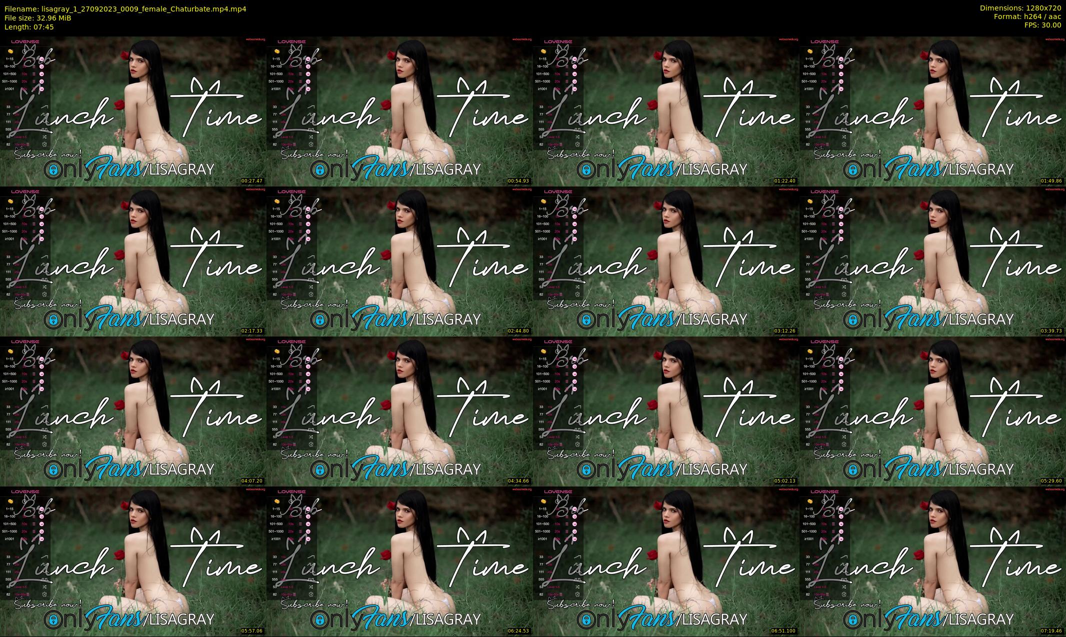 lisagray_1 — 8 minute Chaturbate female cam show recording, 720p, Sep 27, 2023