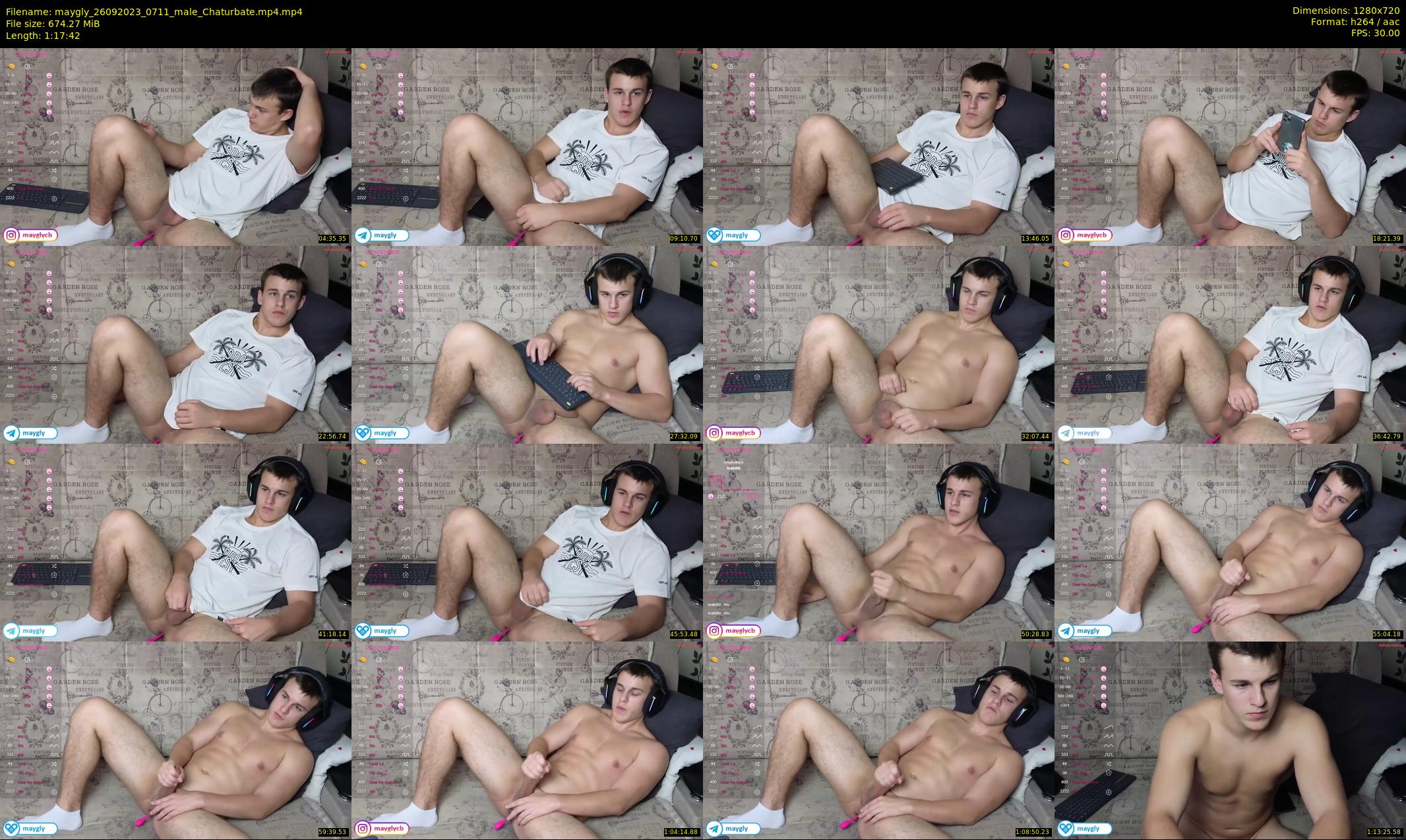 maygly — 78 minute Chaturbate male cam show recording, 720p, Sep 26, 2023
