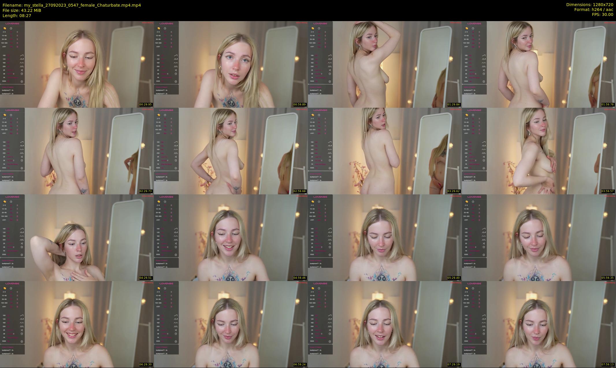 my_stella — 9 minute Chaturbate female cam show recording, 720p, Sep 27, 2023