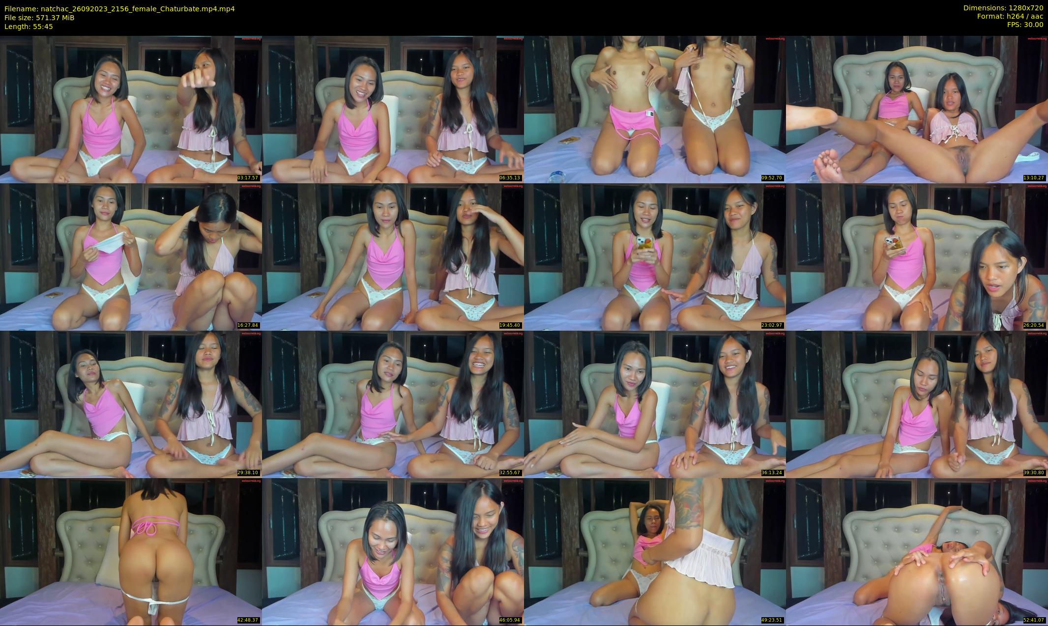 natchac — 56 minute Chaturbate female cam show recording, 720p, Sep 26, 2023