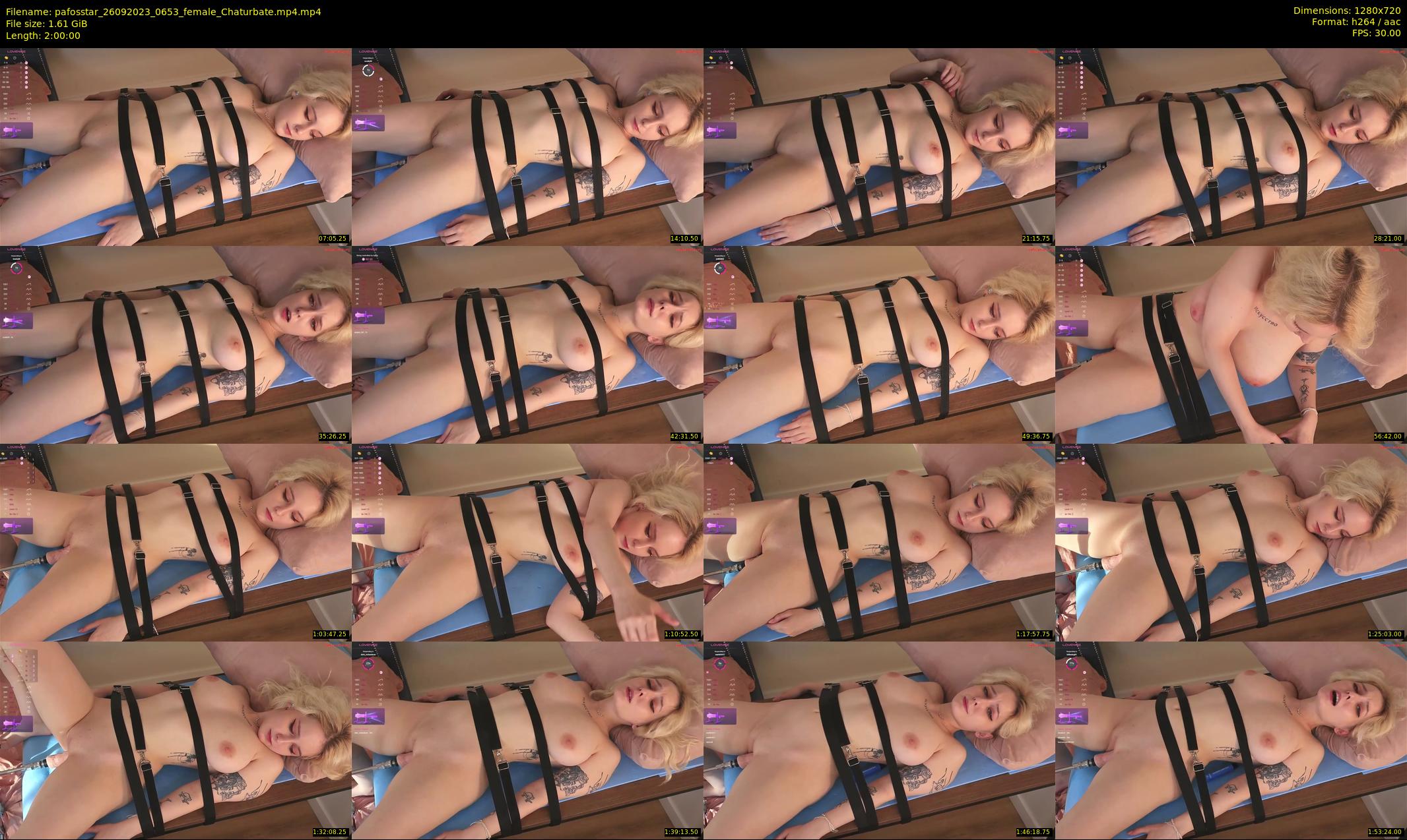 pafosstar — 120 minute Chaturbate female cam show recording, 720p, Sep 26, 2023
