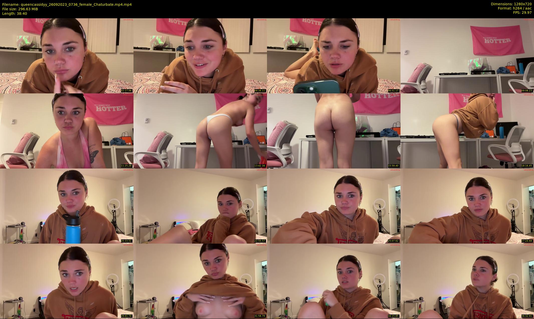 queencassidyy — 39 minute Chaturbate female cam show recording, 720p, Sep 26, 2023