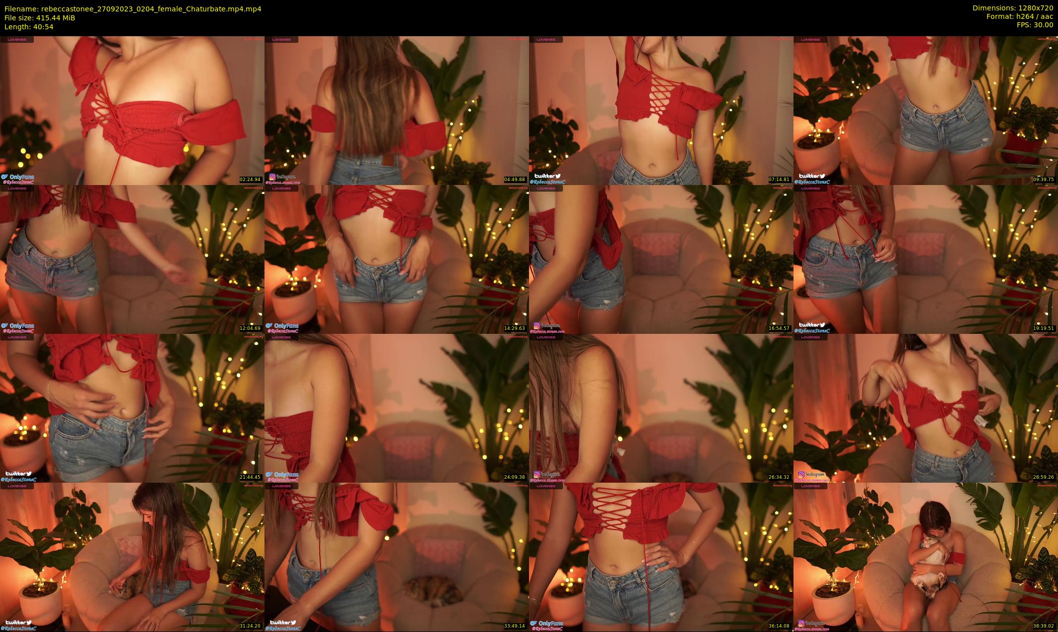 rebeccastonee — 41 minute Chaturbate female cam show recording, 720p, Sep 27, 2023