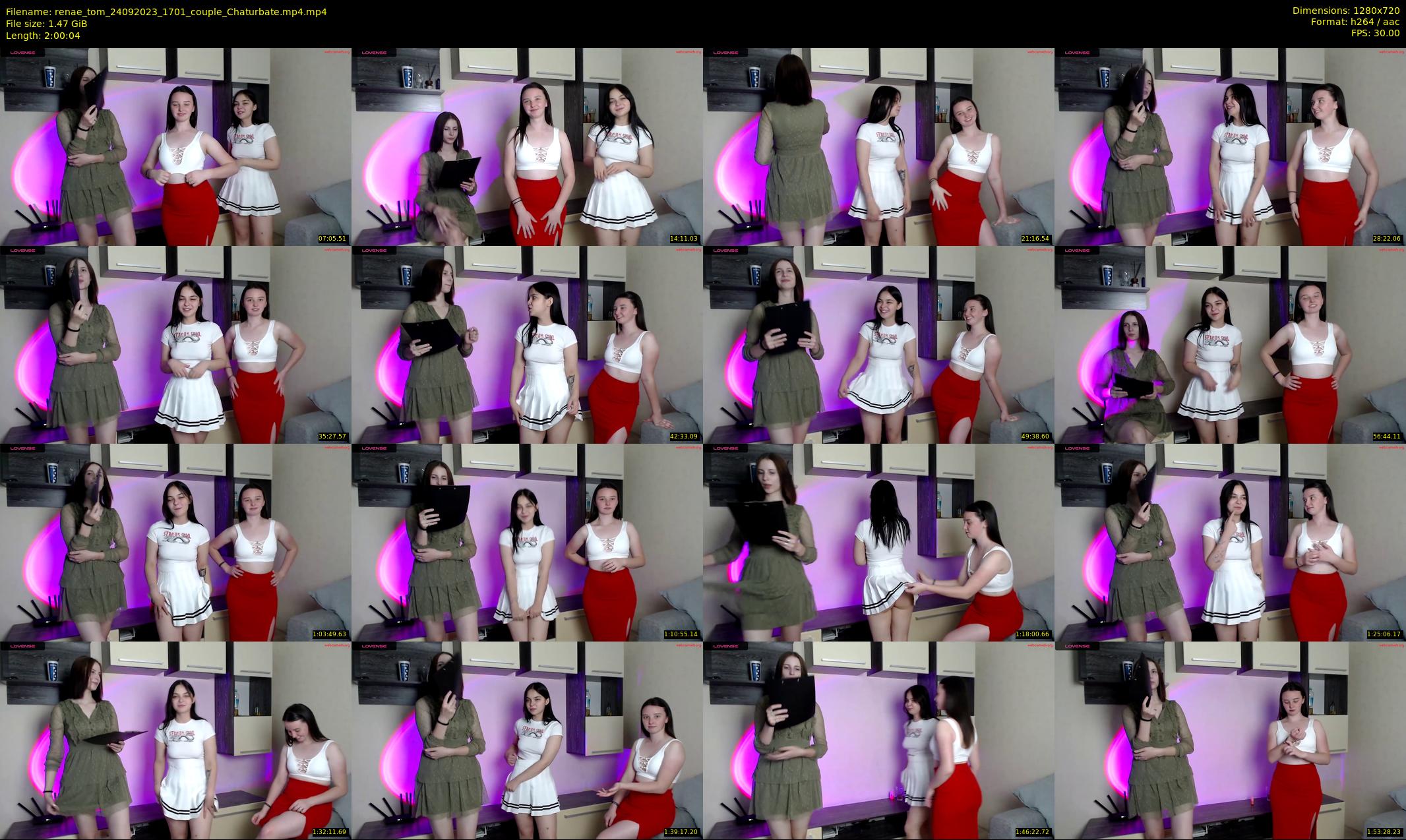 renae_tom — 121 minute Chaturbate couple cam show recording, 720p, Sep 24, 2023