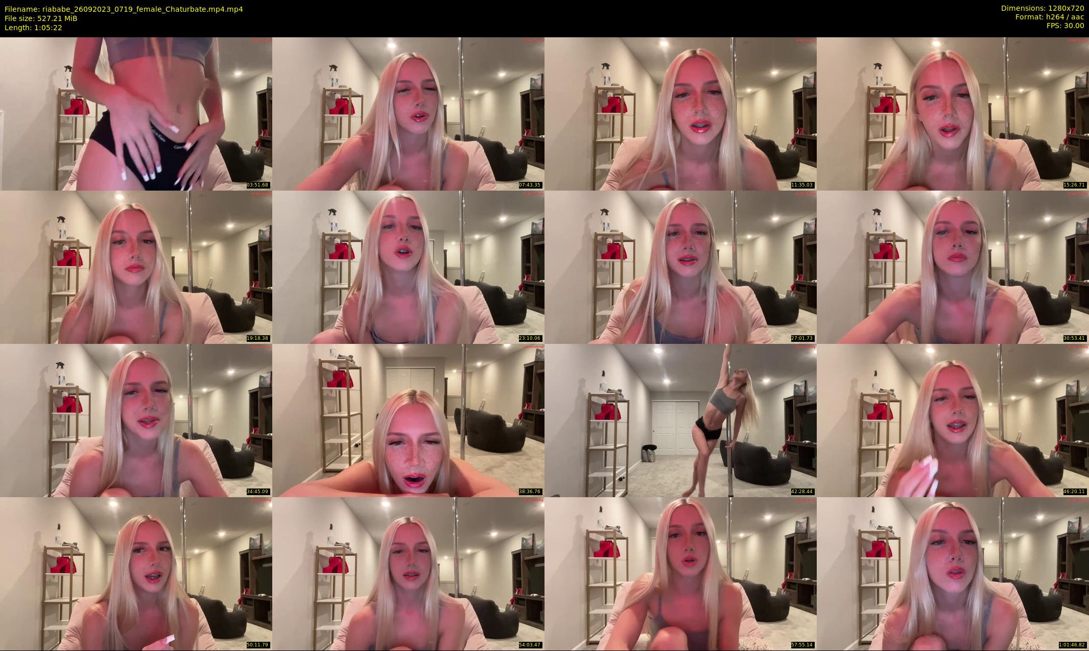 riababe — 66 minute Chaturbate female cam show recording, 720p, Sep 26, 2023