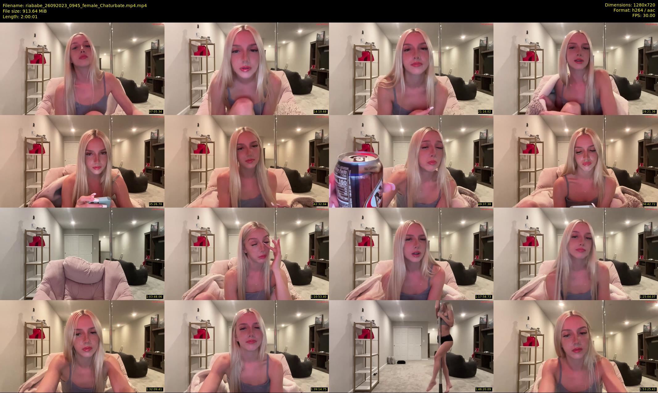 riababe — 121 minute Chaturbate female cam show recording, 720p, Sep 26, 2023