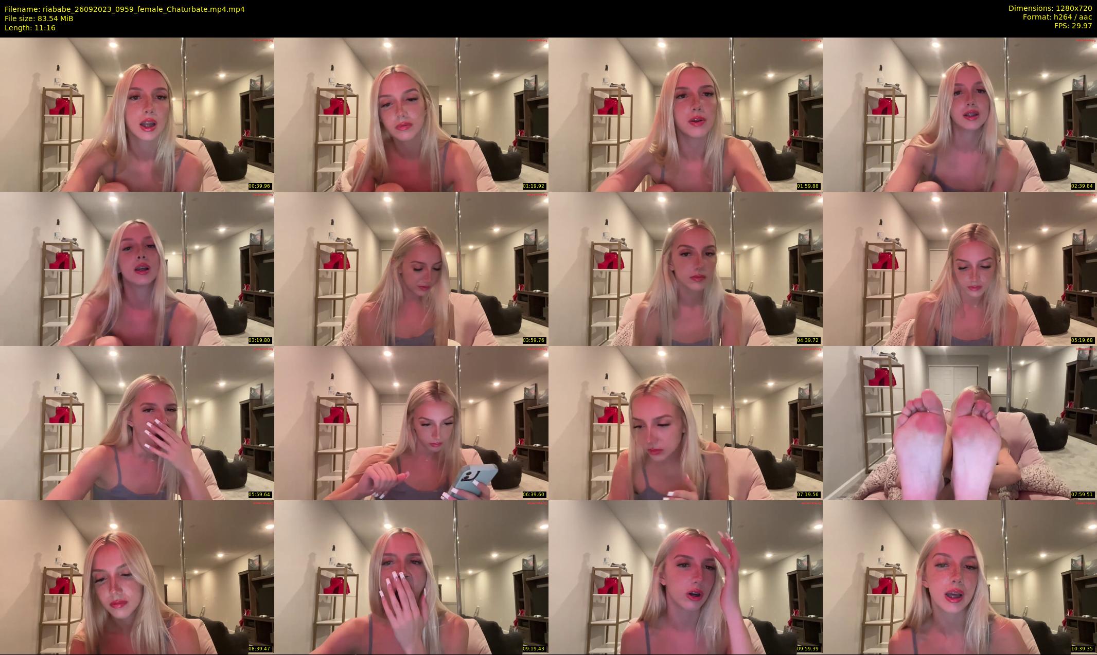 riababe — 12 minute Chaturbate female cam show recording, 720p, Sep 26, 2023