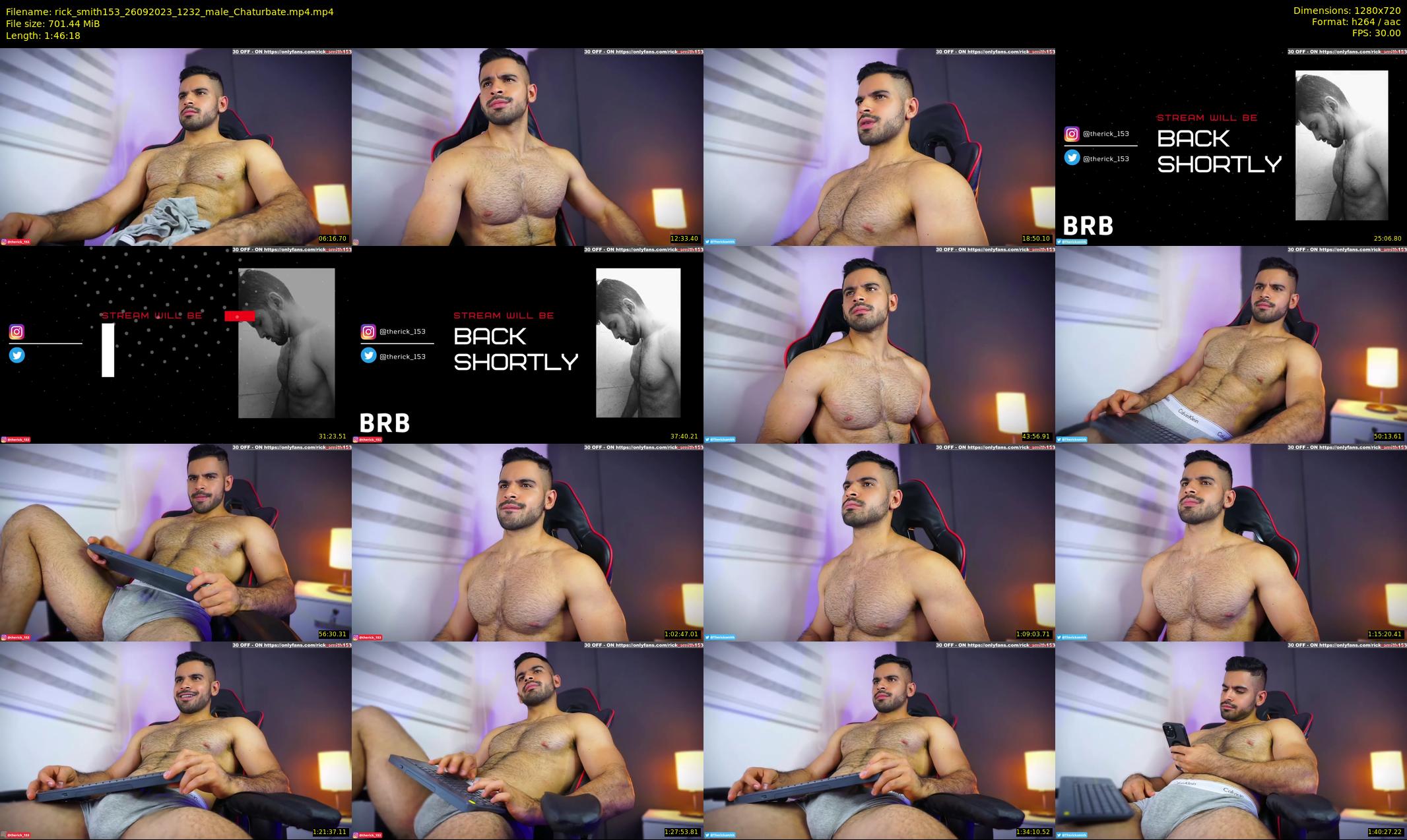 rick_smith153 — 107 minute Chaturbate male cam show recording, 720p, Sep 26, 2023