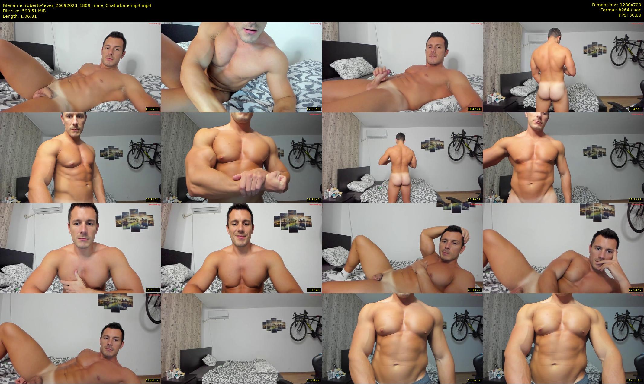 roberto4ever — 67 minute Chaturbate male cam show recording, 720p, Sep 26, 2023
