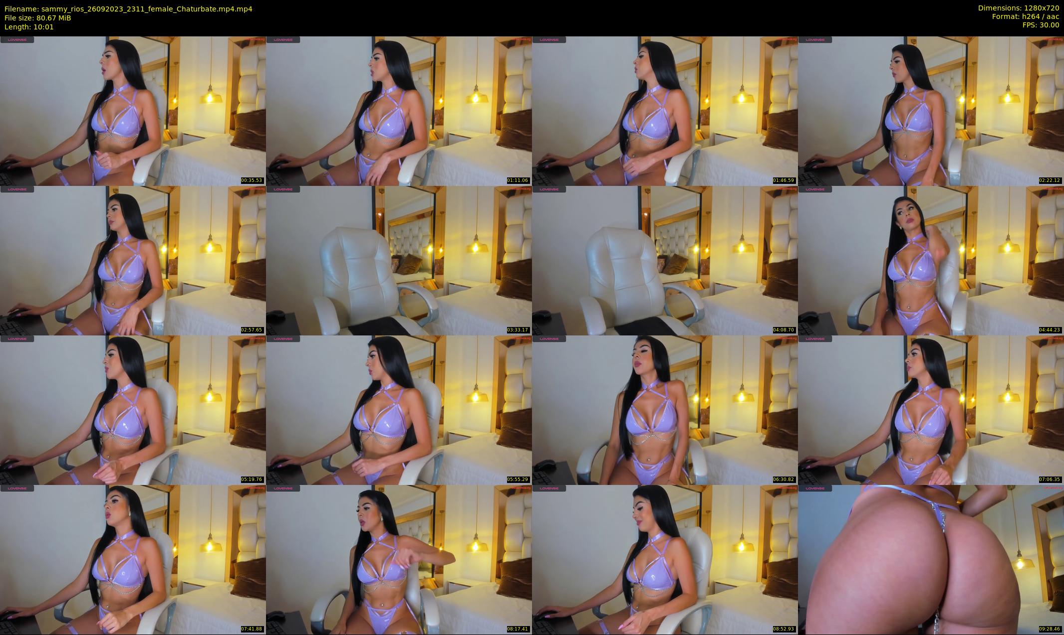 sammy_rios — 11 minute Chaturbate female cam show recording, 720p, Sep 26, 2023