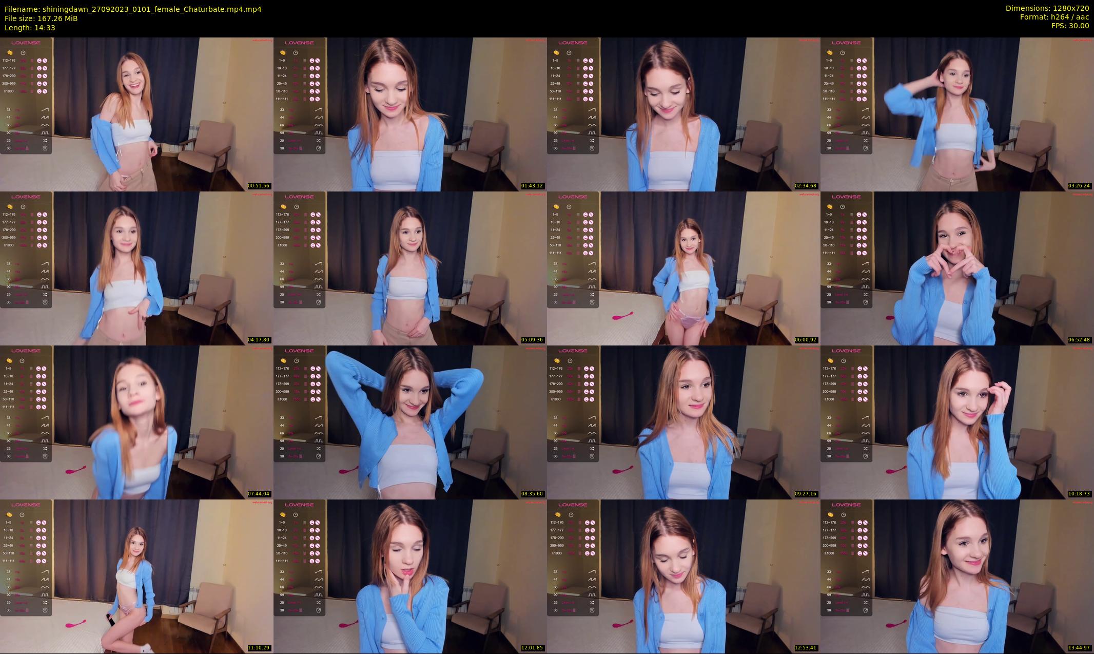 shiningdawn — 15 minute Chaturbate female cam show recording, 720p, Sep 27, 2023