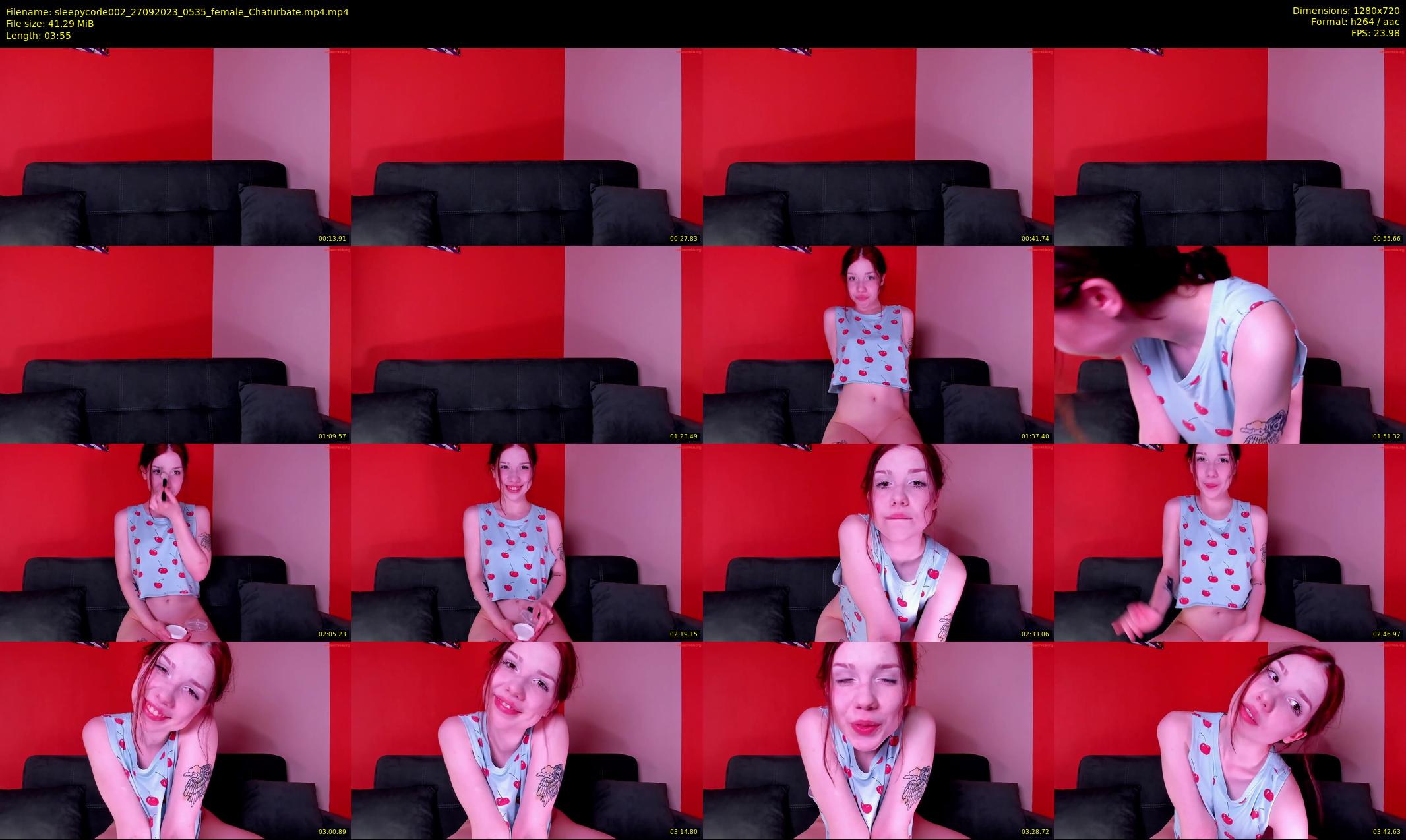 sleepycode002 — 4 minute Chaturbate female cam show recording, 720p, Sep 27, 2023