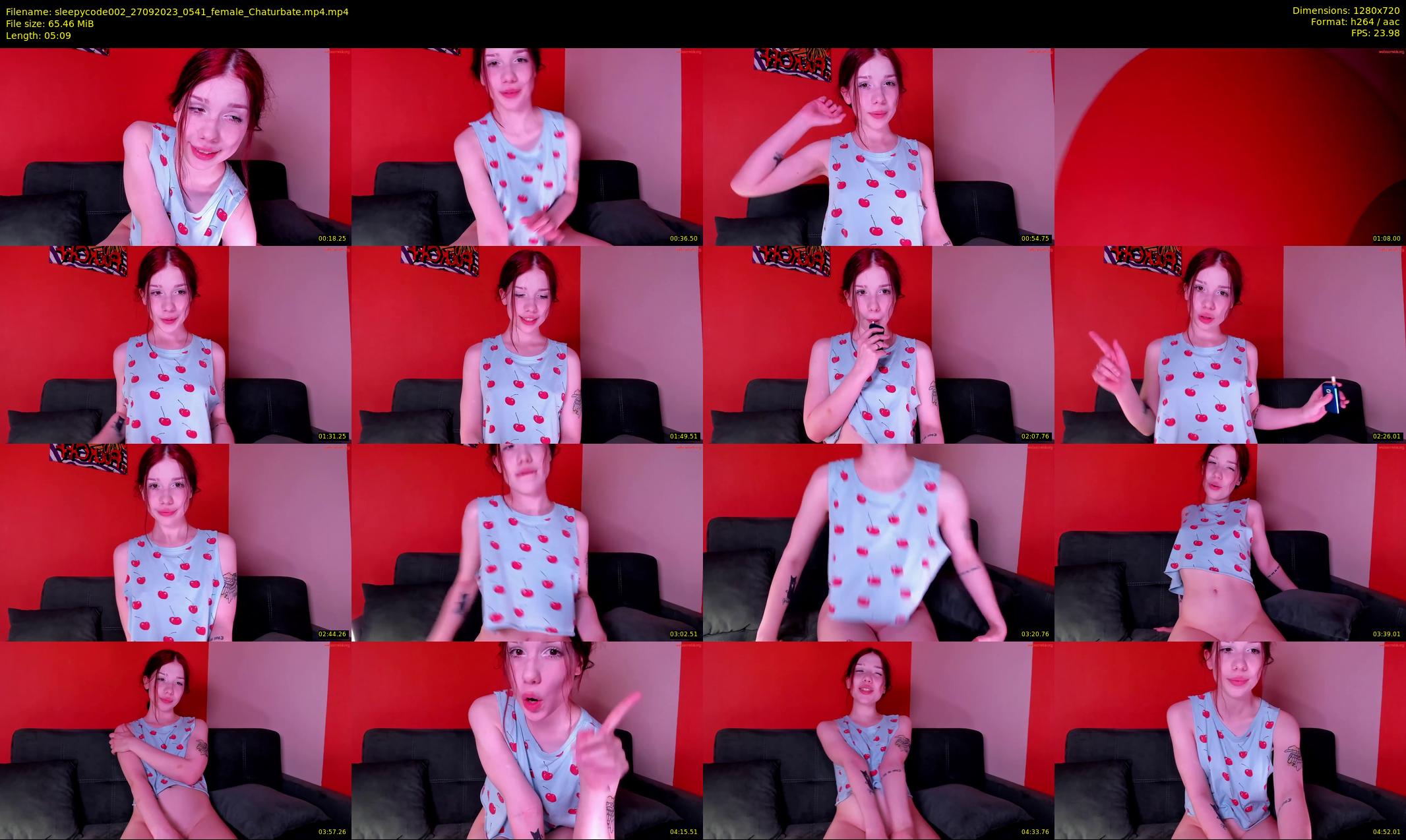 sleepycode002 — 6 minute Chaturbate female cam show recording, 720p, Sep 27, 2023