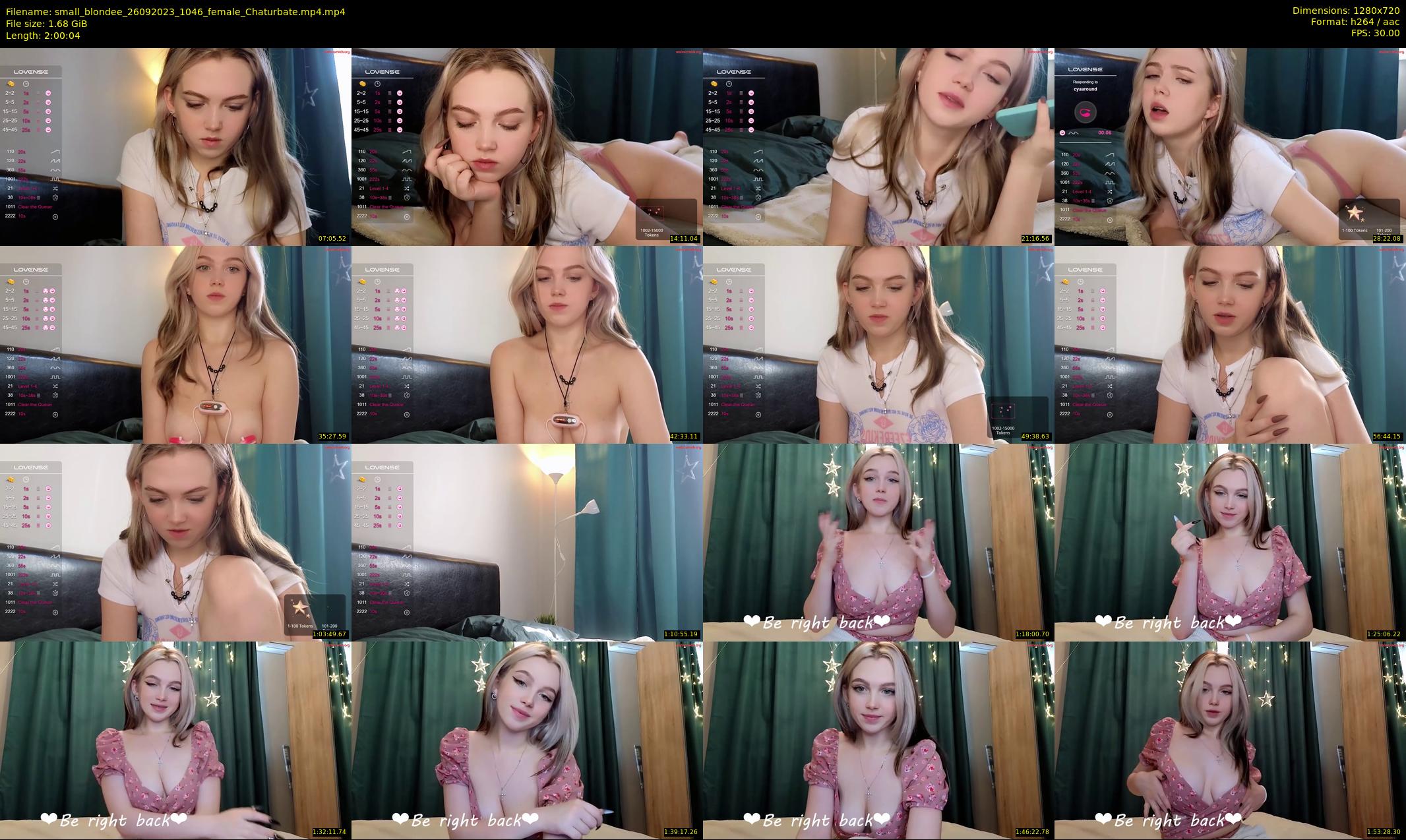 small_blondee — 121 minute Chaturbate female cam show recording, 720p, Sep 26, 2023