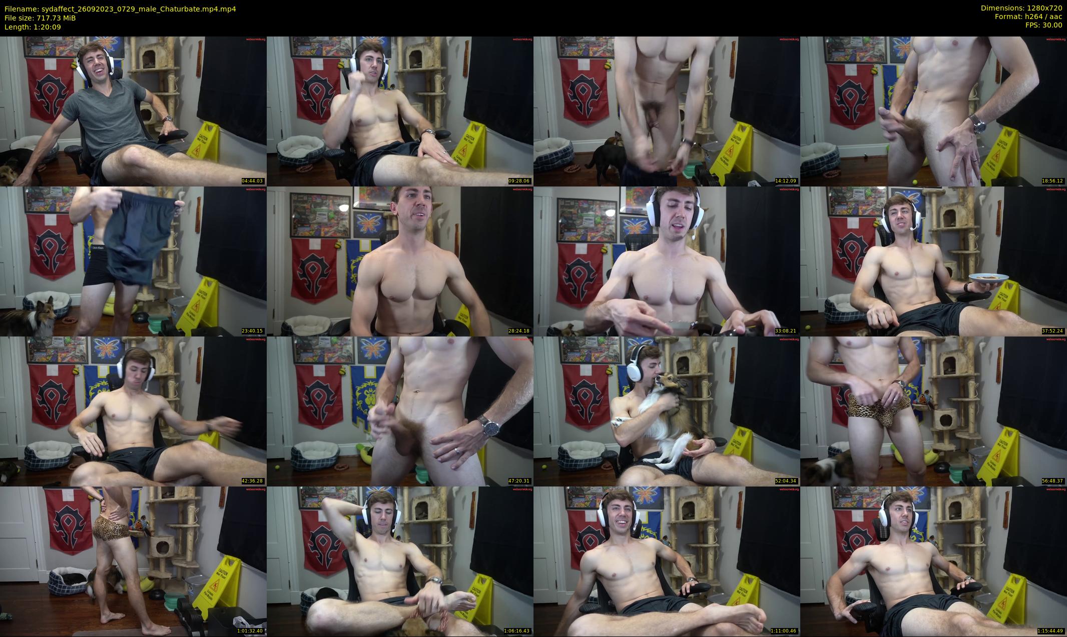 sydaffect — 81 minute Chaturbate male cam show recording, 720p, Sep 26, 2023