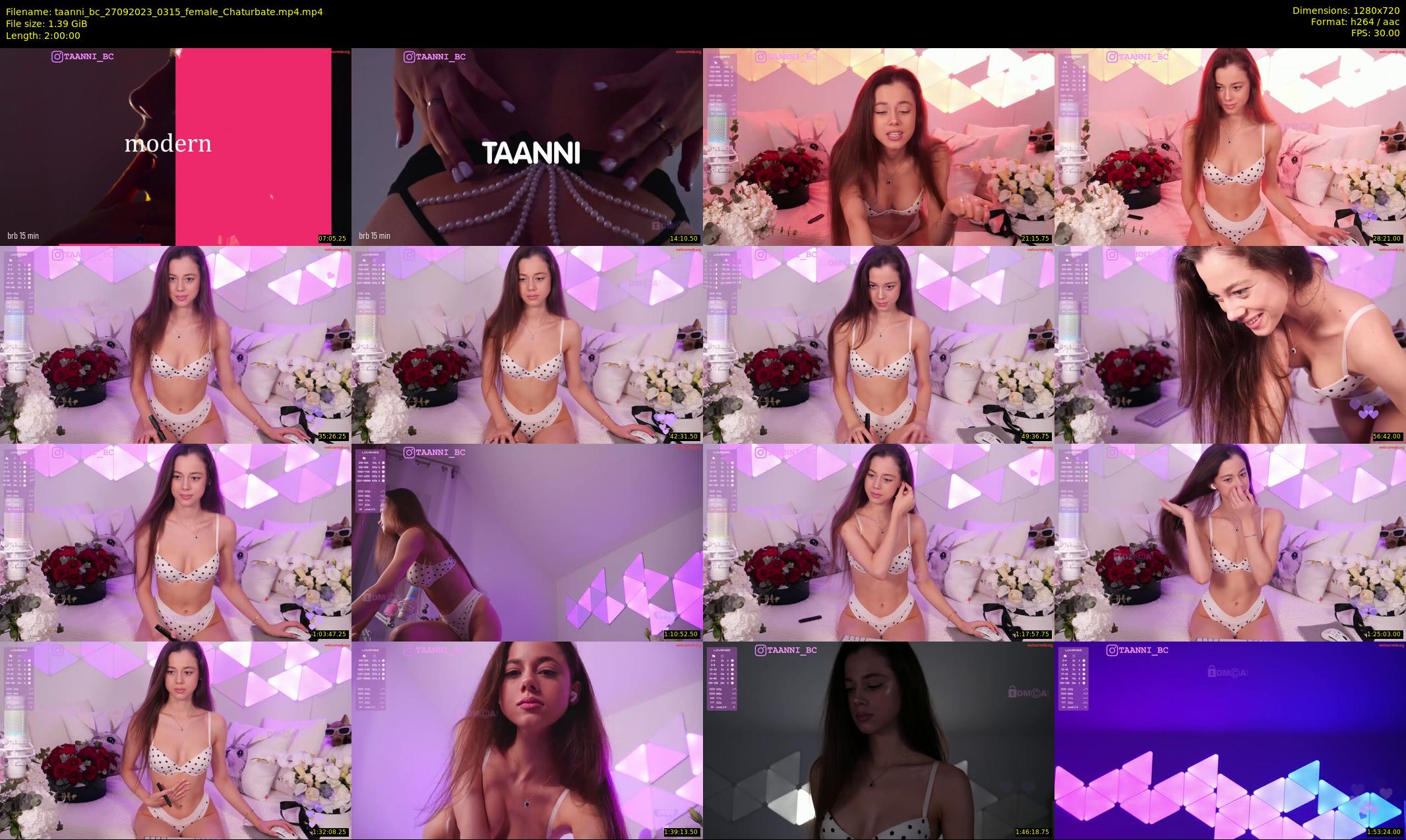 taanni_bc — 120 minute Chaturbate female cam show recording, 720p, Sep 27, 2023