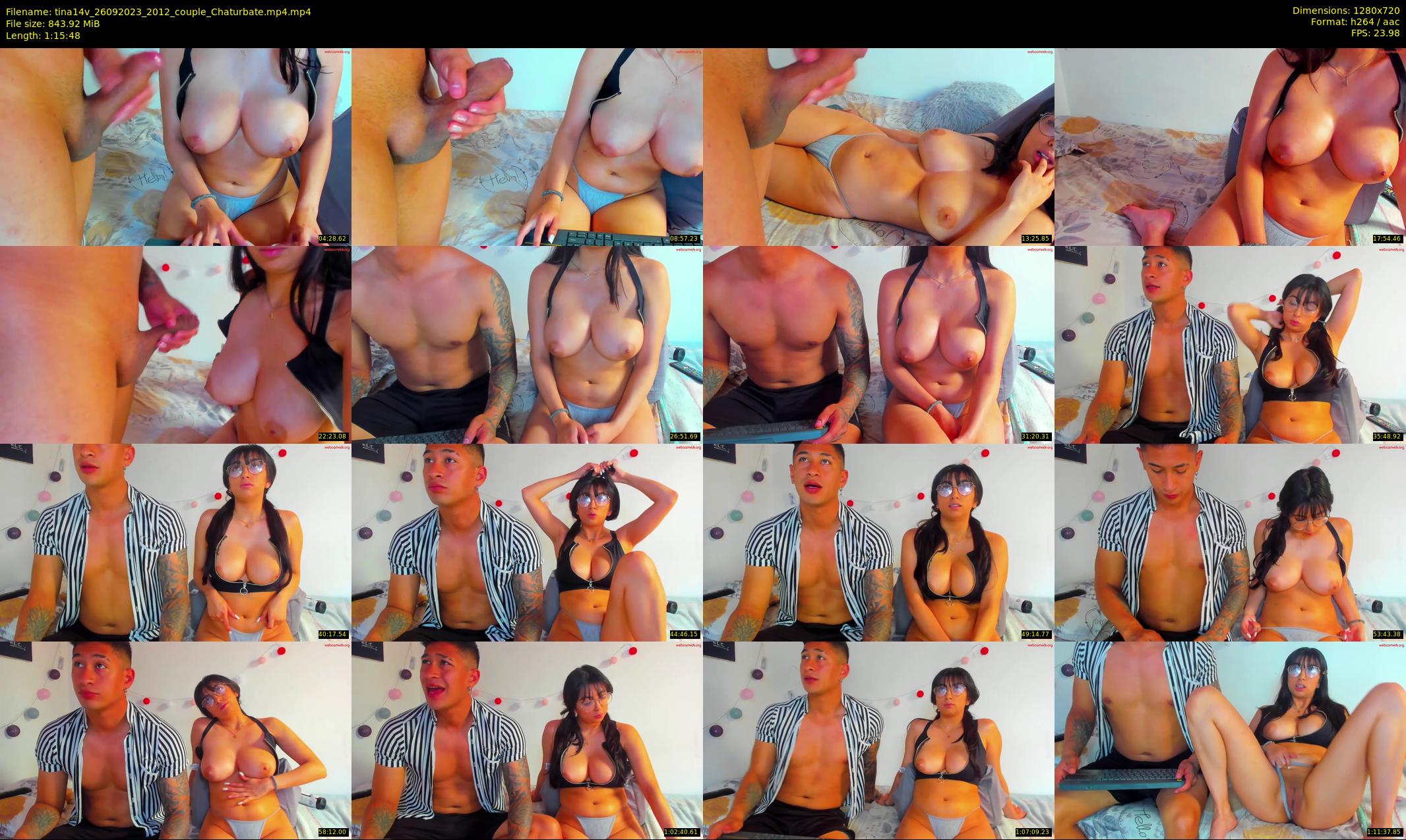 tina14v — 76 minute Chaturbate couple cam show recording, 720p, Sep 26, 2023