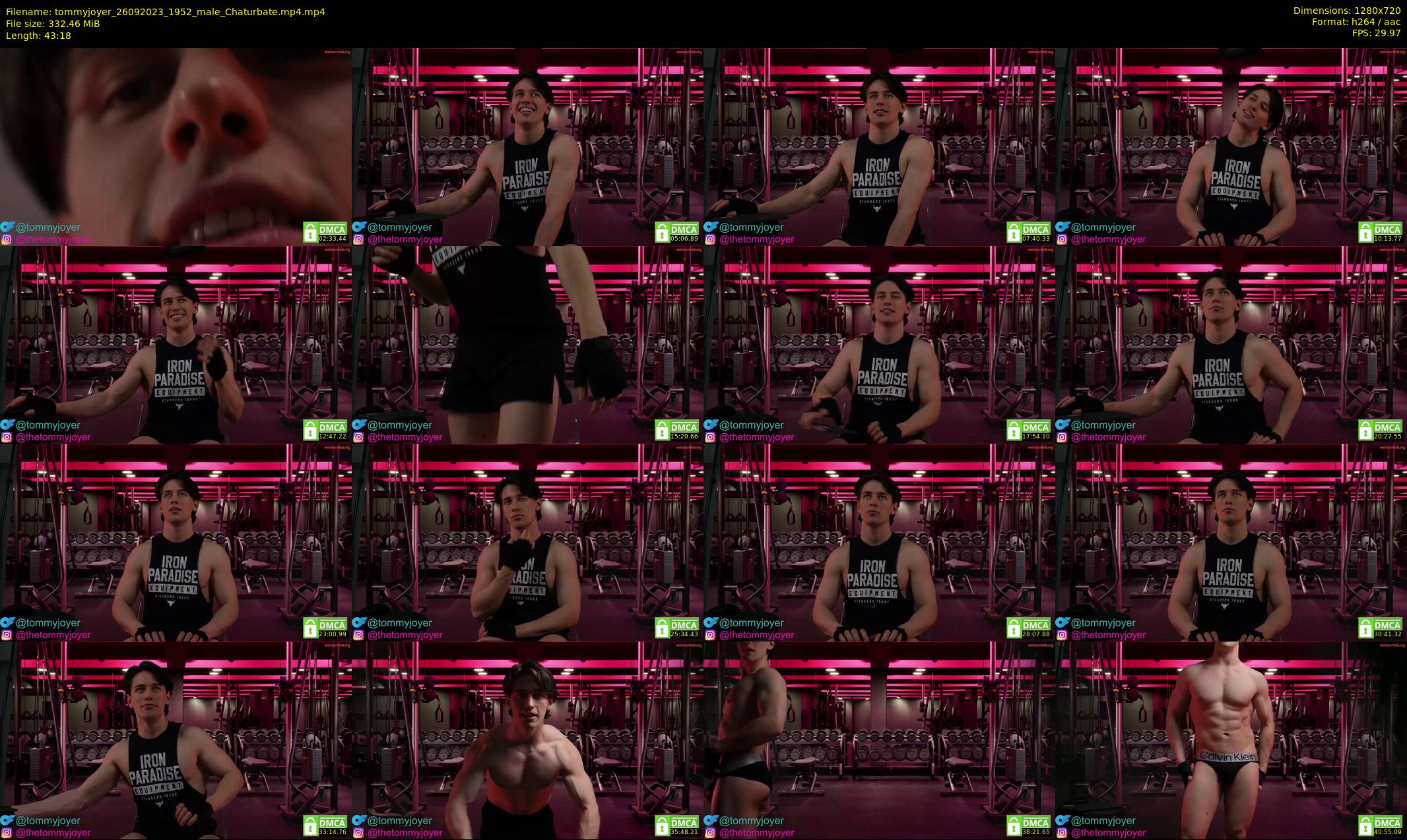 tommyjoyer — 44 minute Chaturbate male cam show recording, 720p, Sep 26, 2023