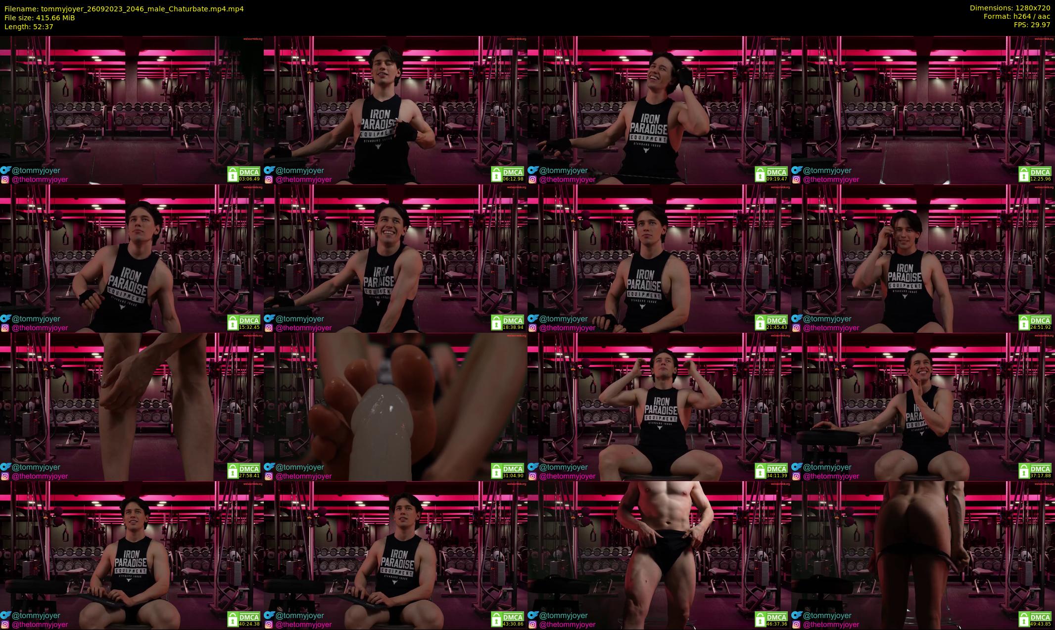 tommyjoyer — 53 minute Chaturbate male cam show recording, 720p, Sep 26, 2023
