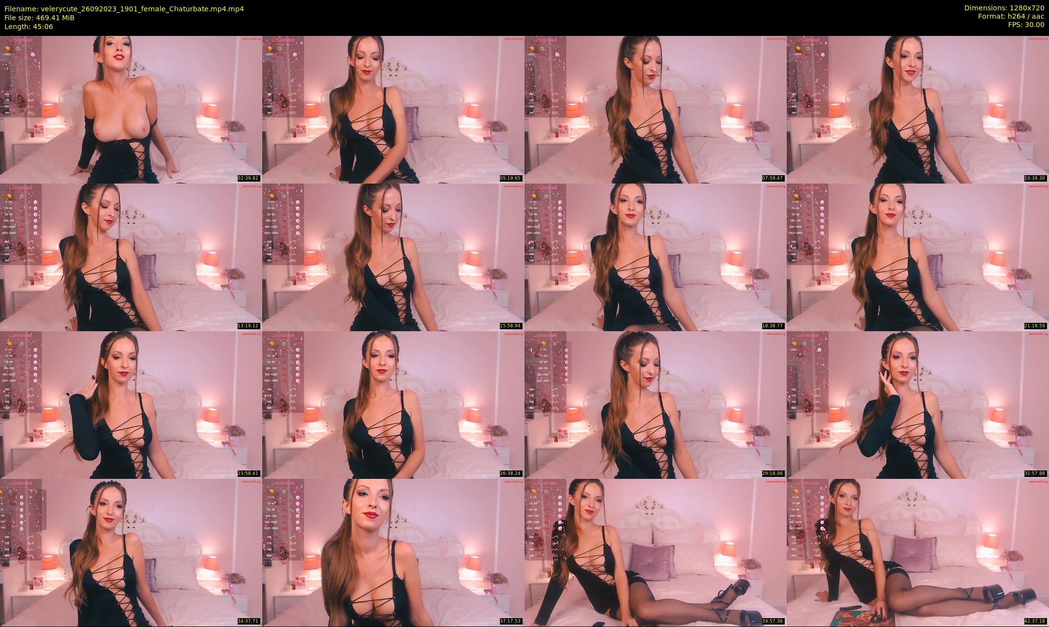 velerycute — 46 minute Chaturbate female cam show recording, 720p, Sep 26, 2023