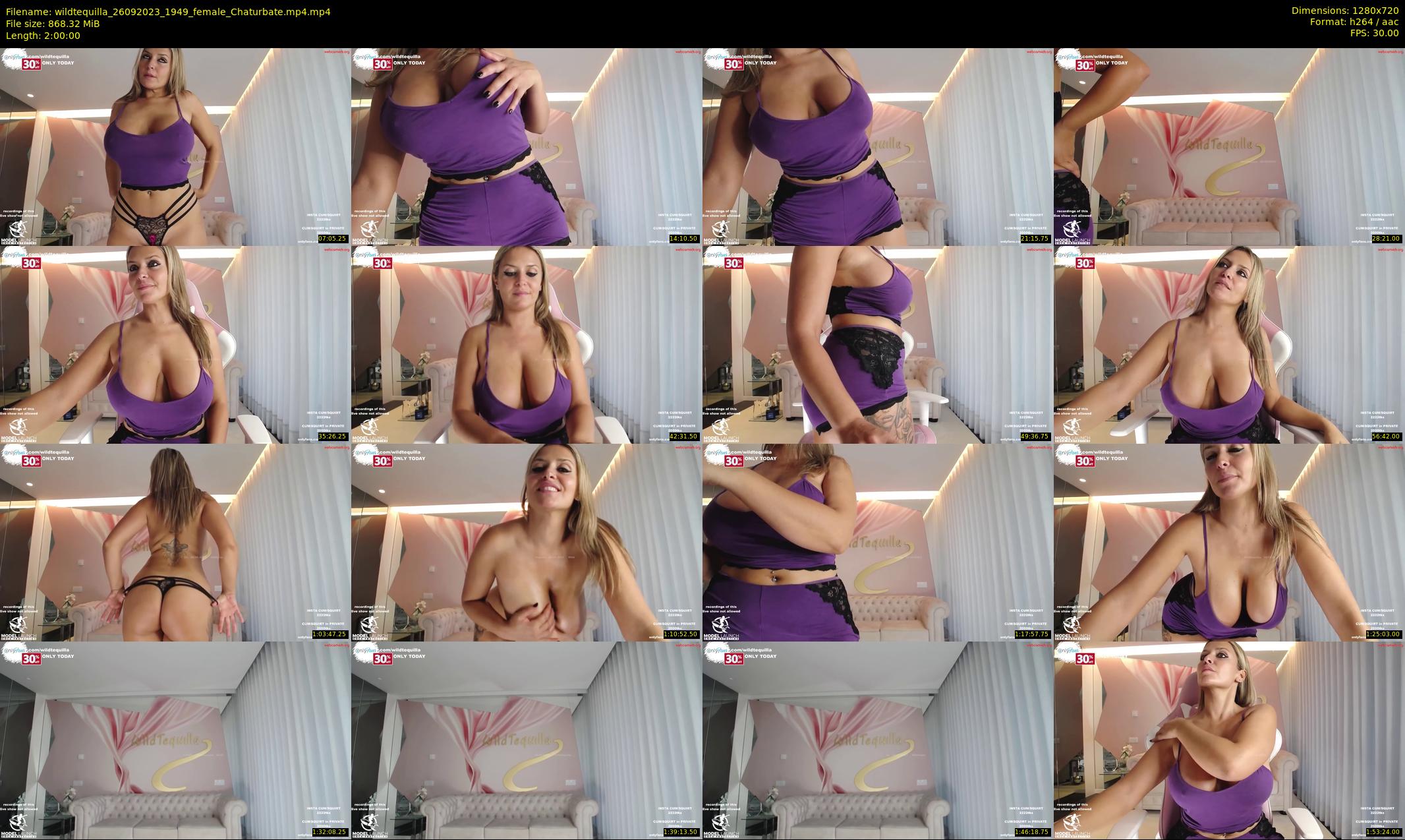 wildtequilla — 120 minute Chaturbate couple cam show recording, 720p, Sep 26, 2023