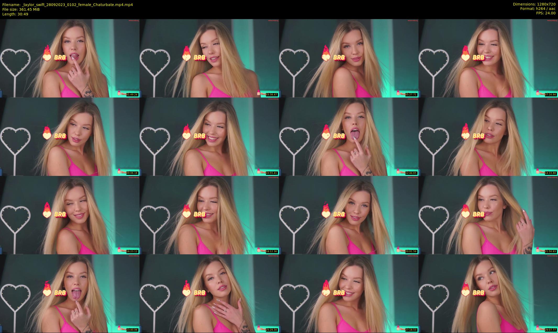 _taylor_swift — 31 minute Chaturbate female cam show recording, 720p, Sep 28, 2023