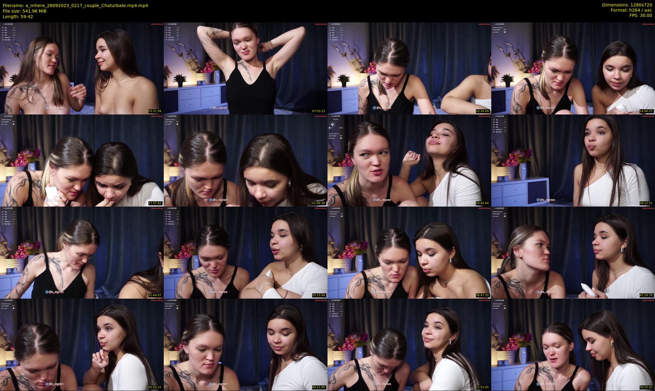 a_mhere — 60 minute Chaturbate couple cam show recording, 720p, Sep 28, 2023