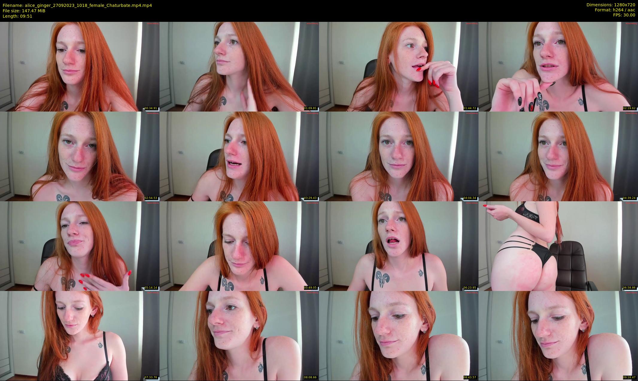 alice_ginger — 10 minute Chaturbate female cam show recording, 720p, Sep 27, 2023