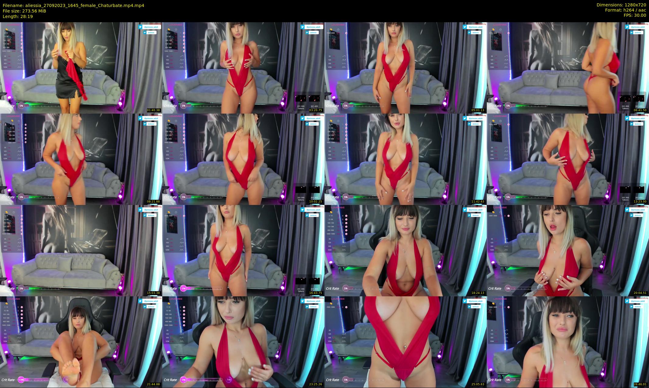 aliessia — 29 minute Chaturbate female cam show recording, 720p, Sep 27, 2023