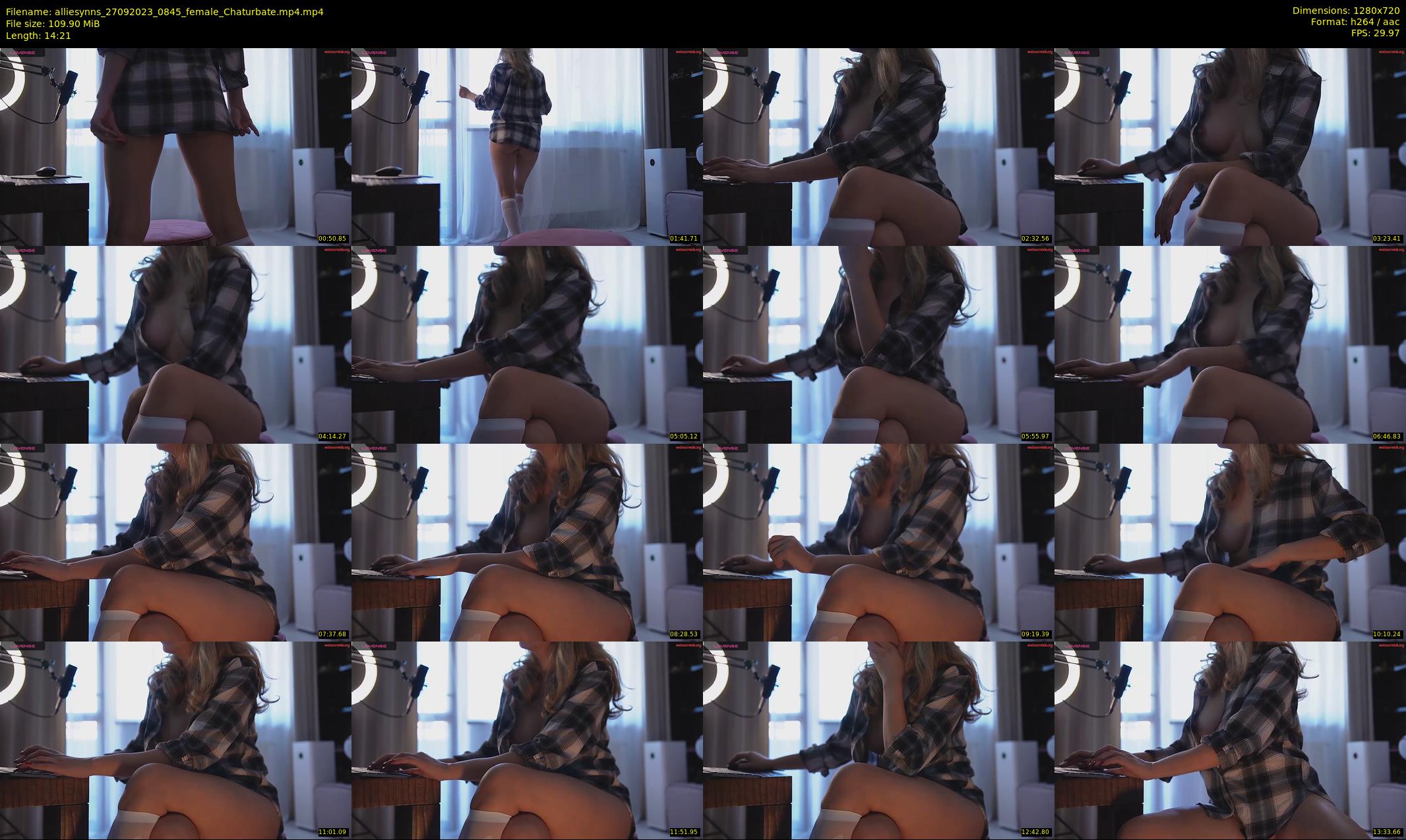 alliesynns — 15 minute Chaturbate female cam show recording, 720p, Sep 27, 2023