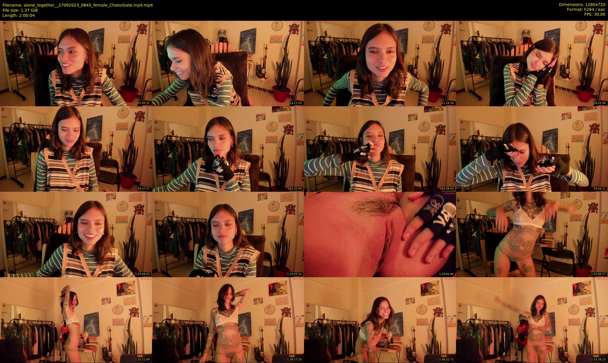alone_together_ — 121 minute Chaturbate female cam show recording, 720p, Sep 27, 2023