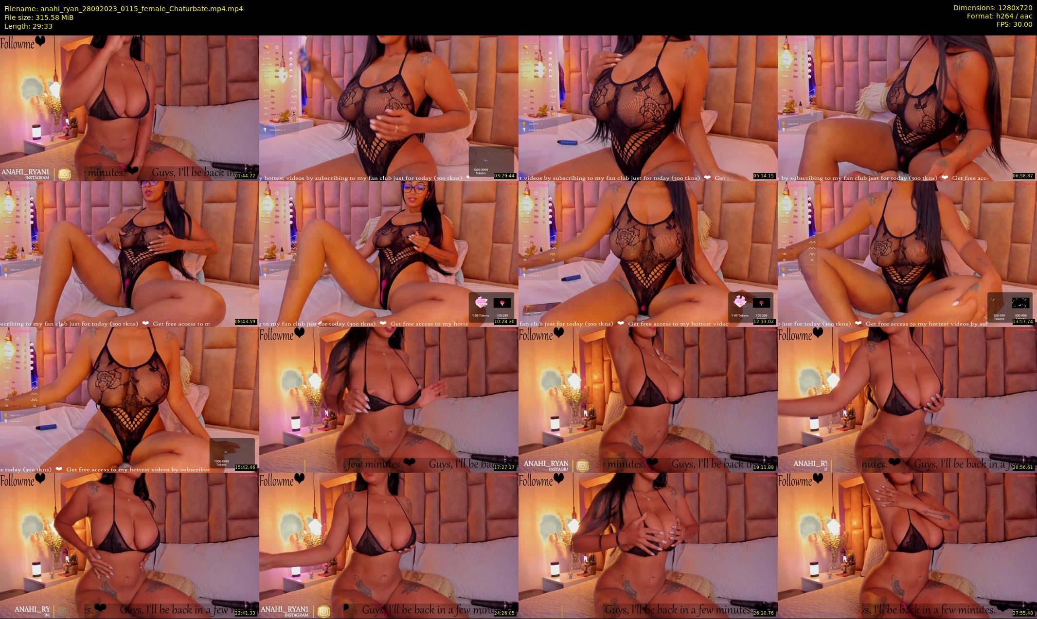 anahi_ryan — 30 minute Chaturbate female cam show recording, 720p, Sep 28, 2023