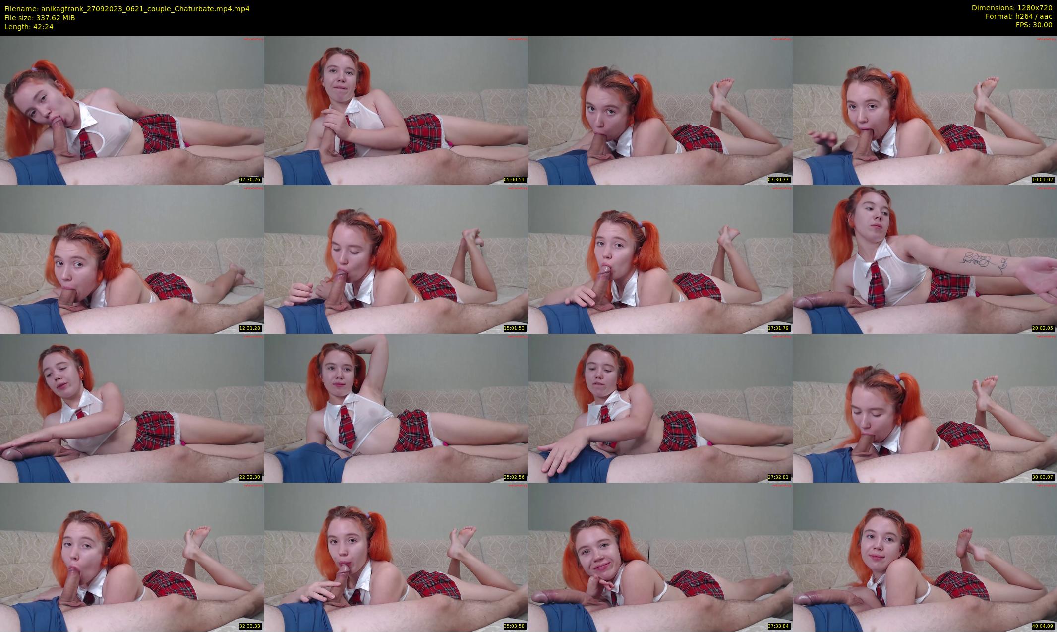 anikagfrank — 43 minute Chaturbate couple cam show recording, 720p, Sep 27, 2023
