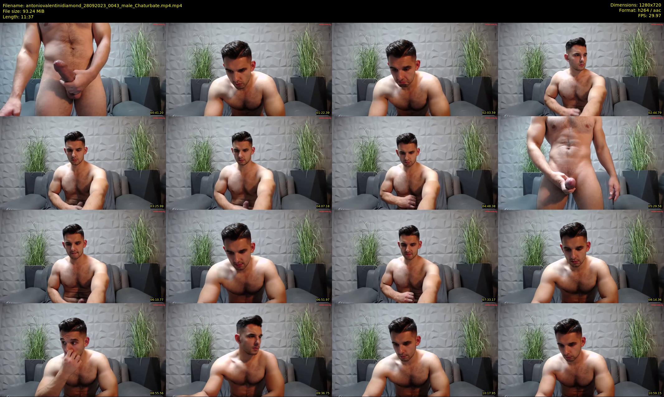 antoniovalentinidiamond — 12 minute Chaturbate male cam show recording, 720p, Sep 28, 2023