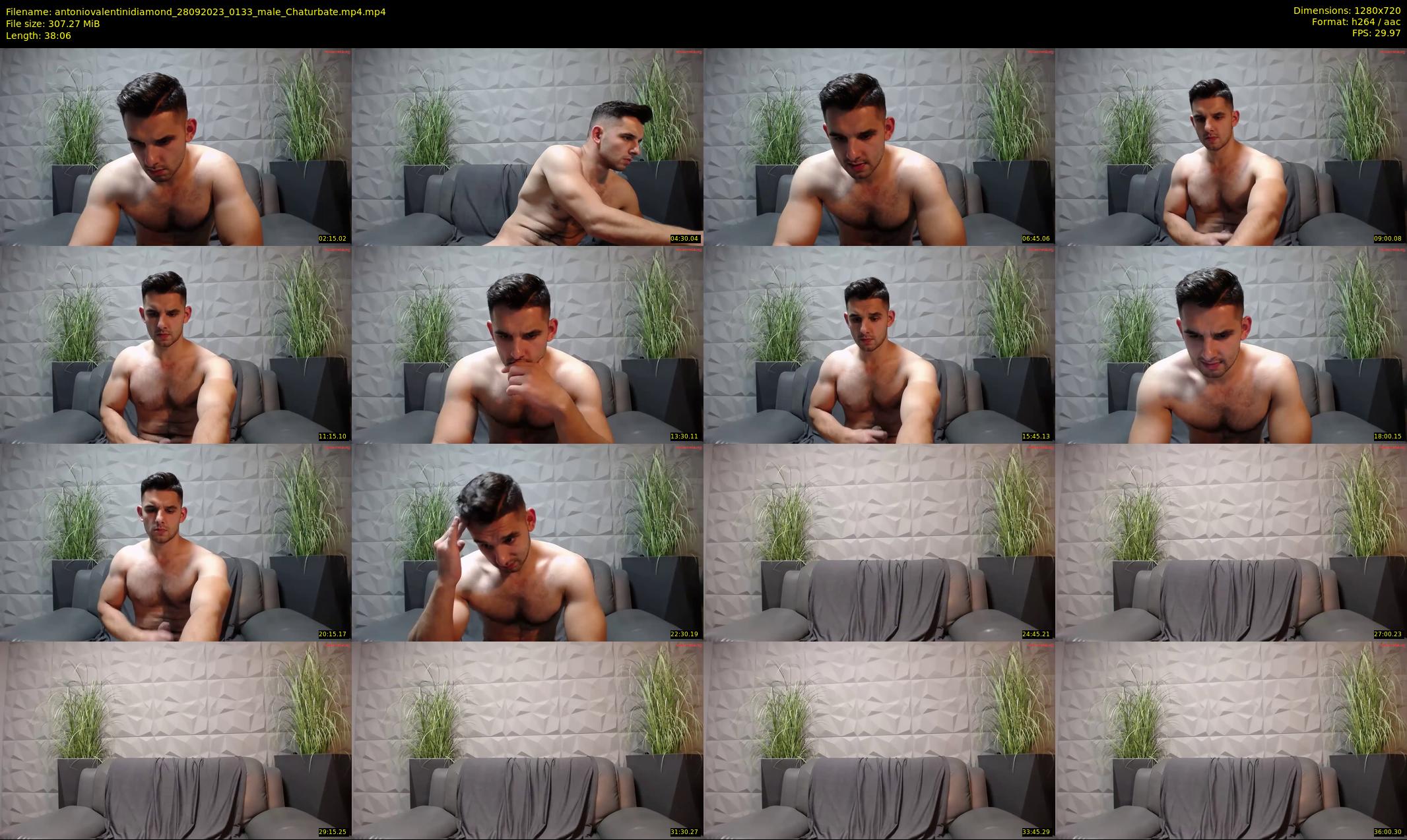 antoniovalentinidiamond — 39 minute Chaturbate male cam show recording, 720p, Sep 28, 2023