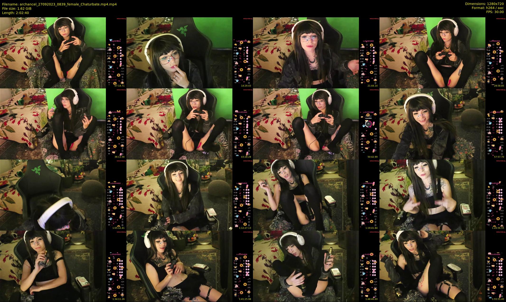 archancel — 123 minute Chaturbate female cam show recording, 720p, Sep 27, 2023