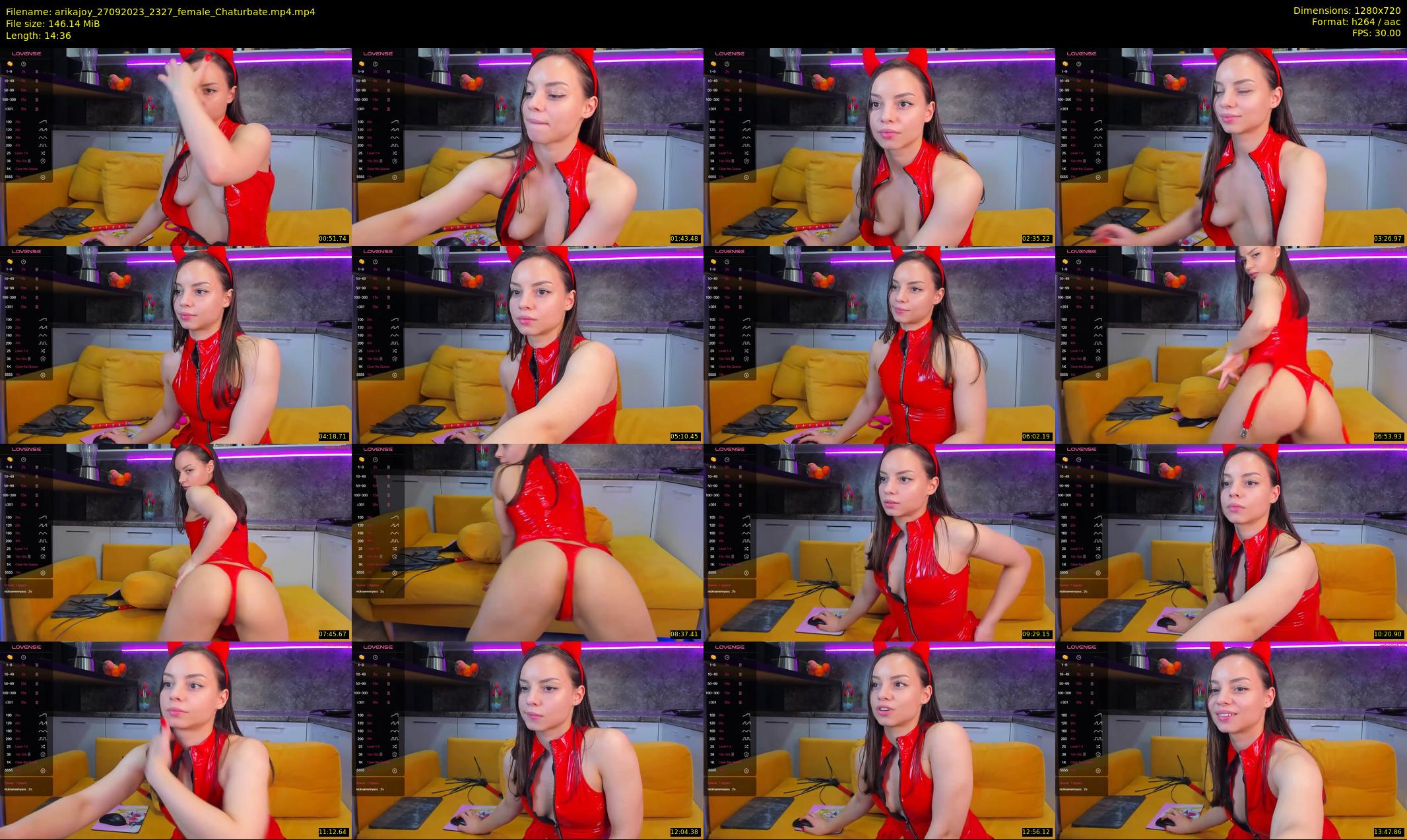 arikajoy — 15 minute Chaturbate female cam show recording, 720p, Sep 27, 2023